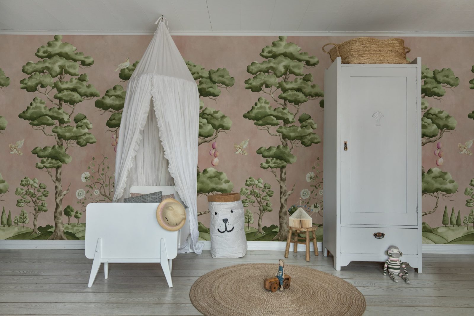 Forest Poem, Pink, Rebel Walls 3