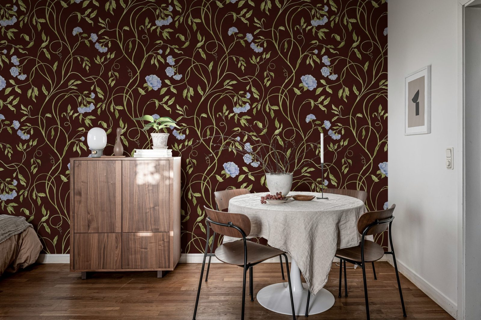 Peony Bloom, Burgundy, Rebel Walls 3