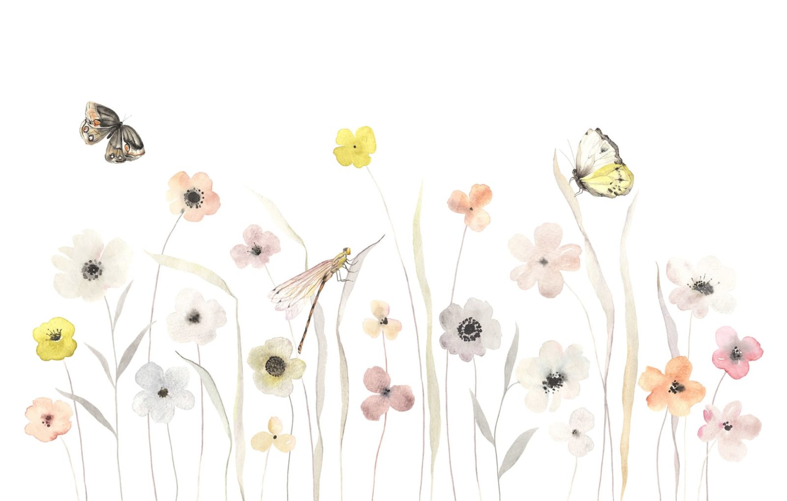 Pastel Flowers, Rebel Walls