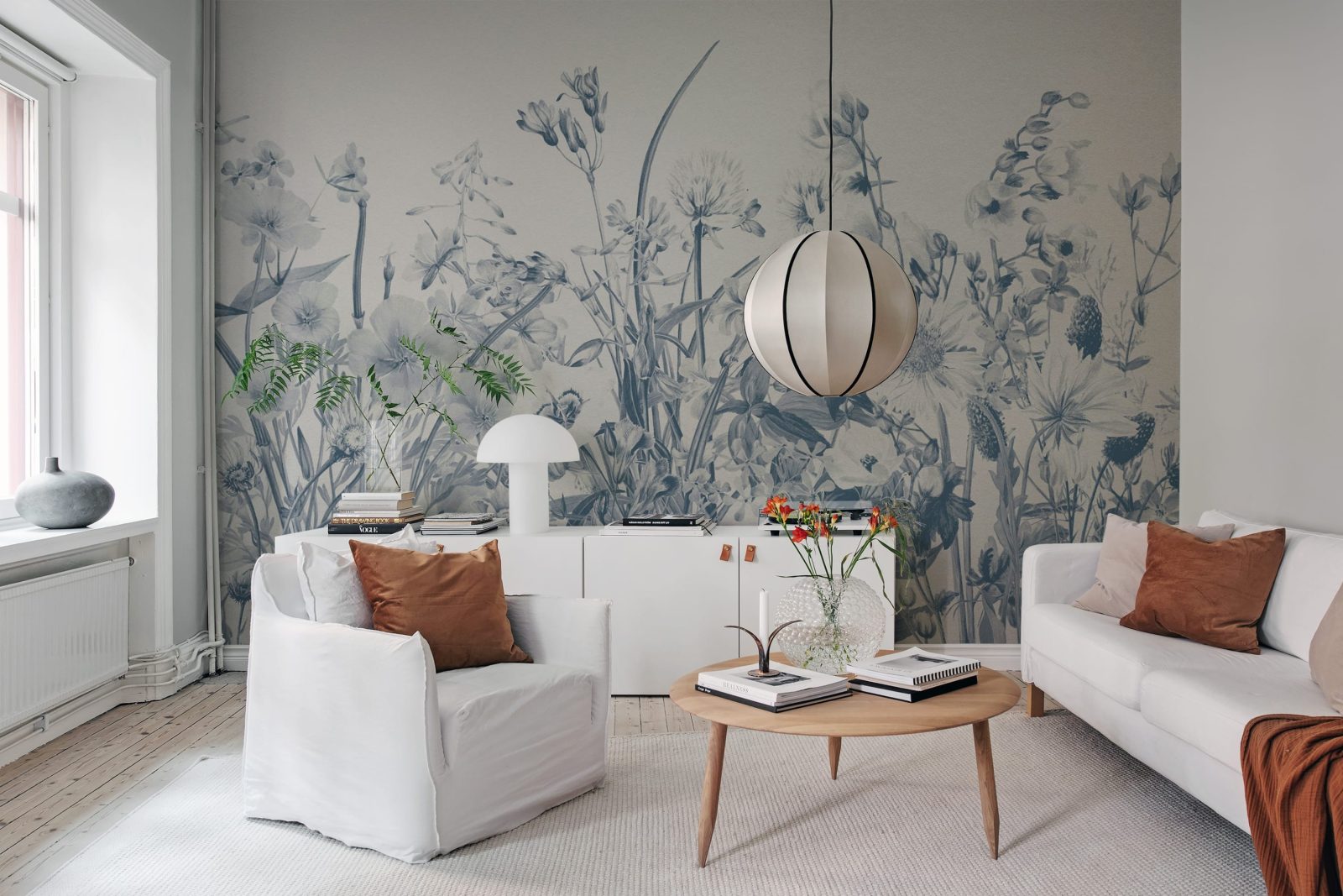 Soft Meadow, Blue, Rebel Walls 2