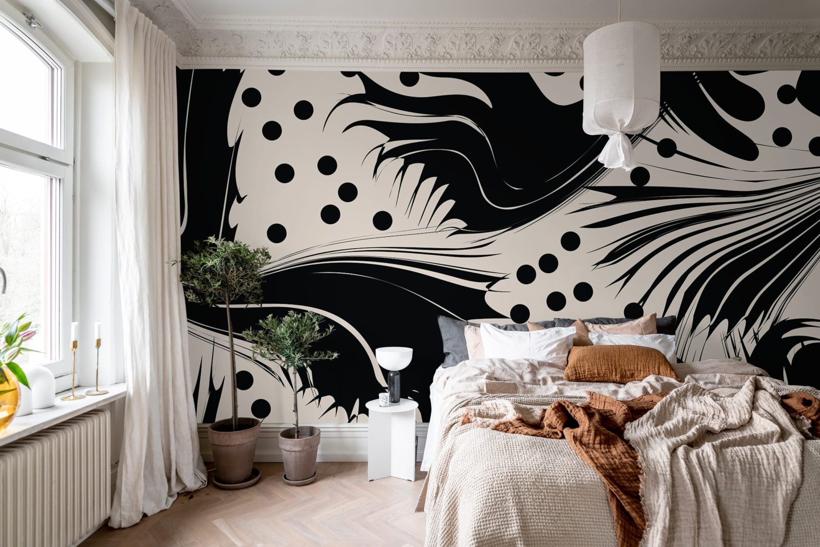 Modern Graphic, Graphite, Rebel Walls 3