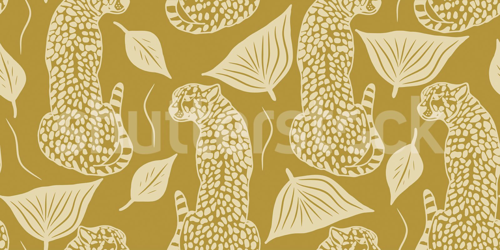 Whimsy Leopard, Yellow, Rebel Walls