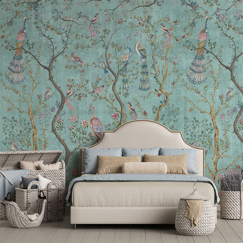 Peacock Chinoiserie in Turquoise, VLAdiLA 6