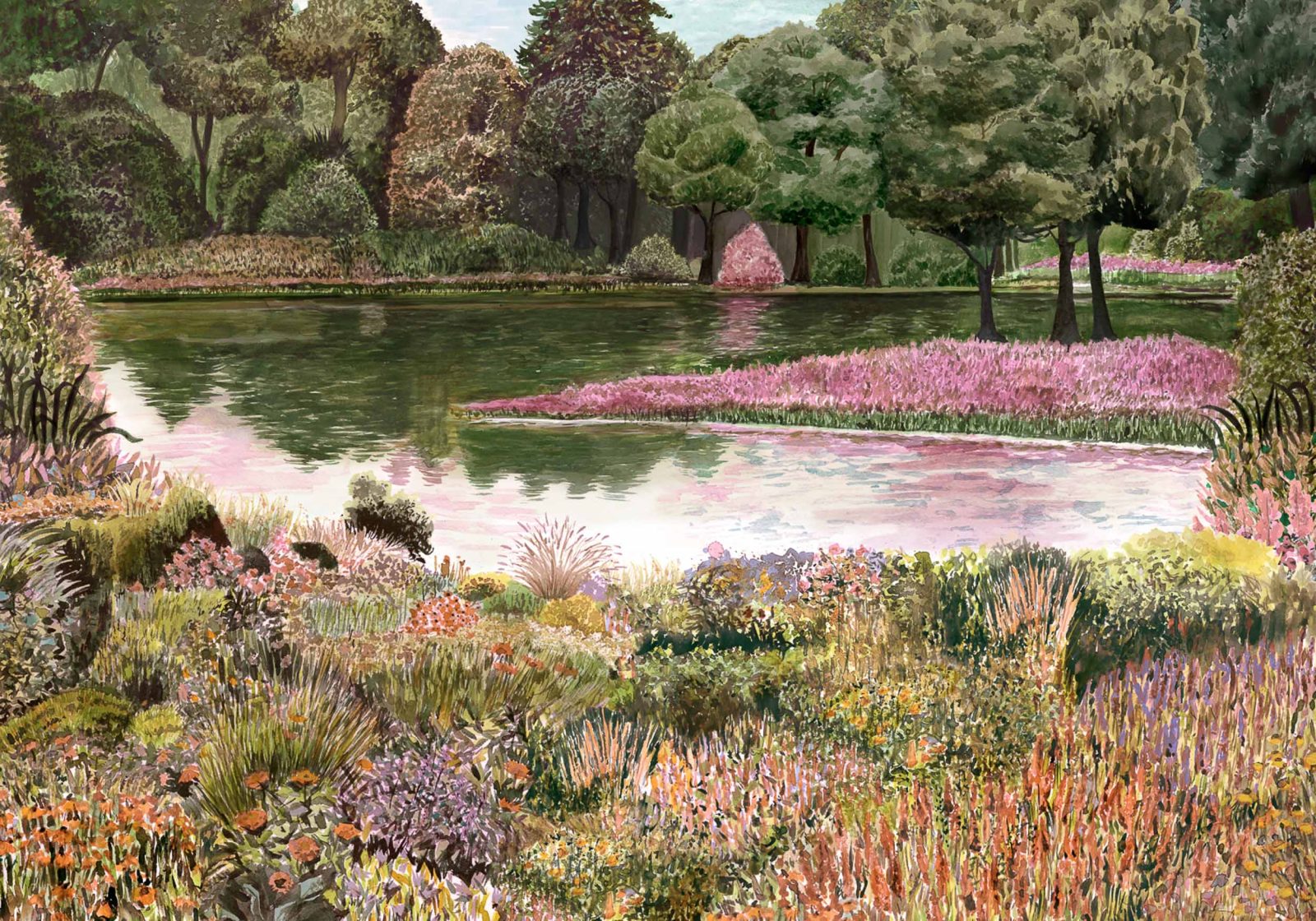 Jardín del Espejo, Otoño, Coordonne