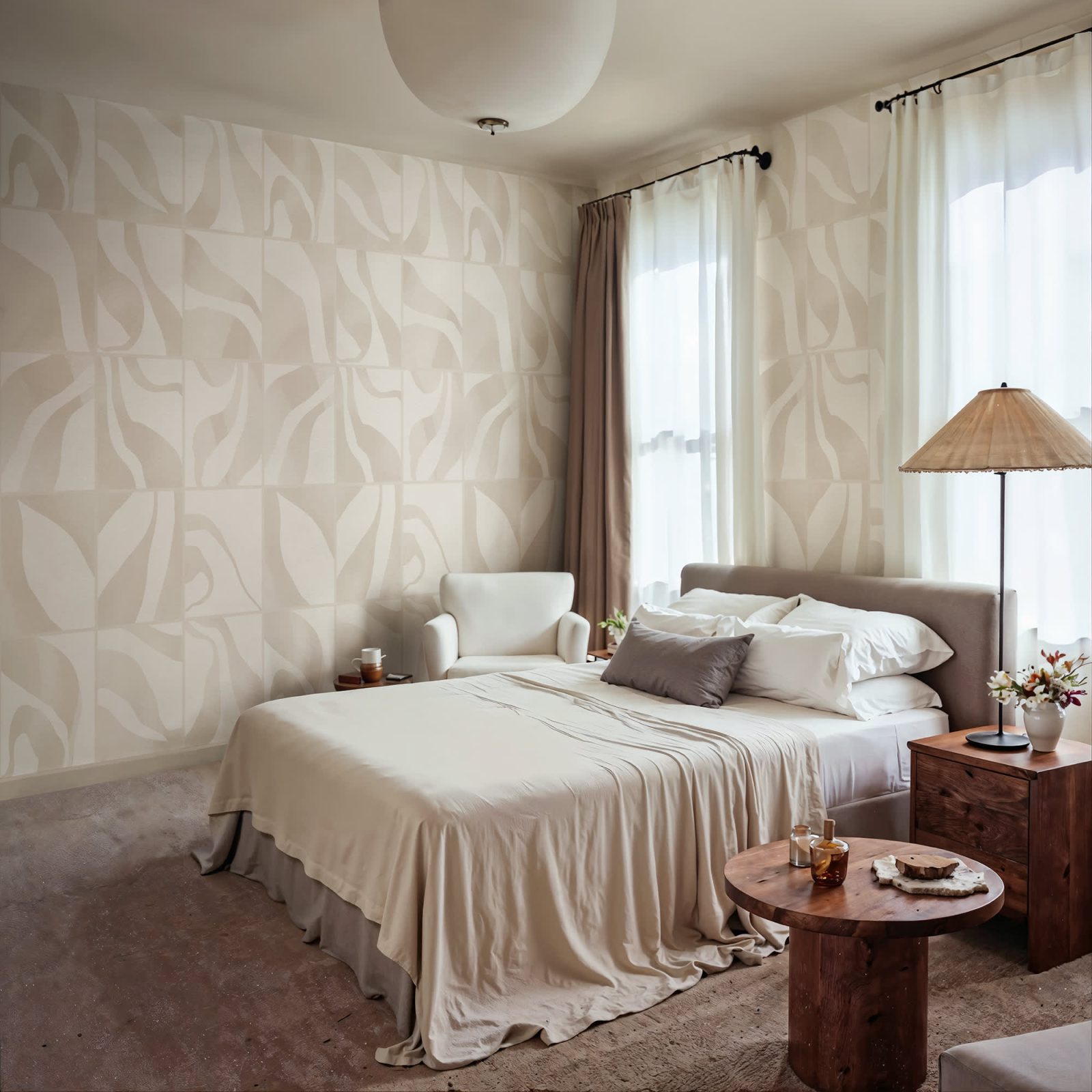 Floating Tiles, Beige, Rebel Walls 3