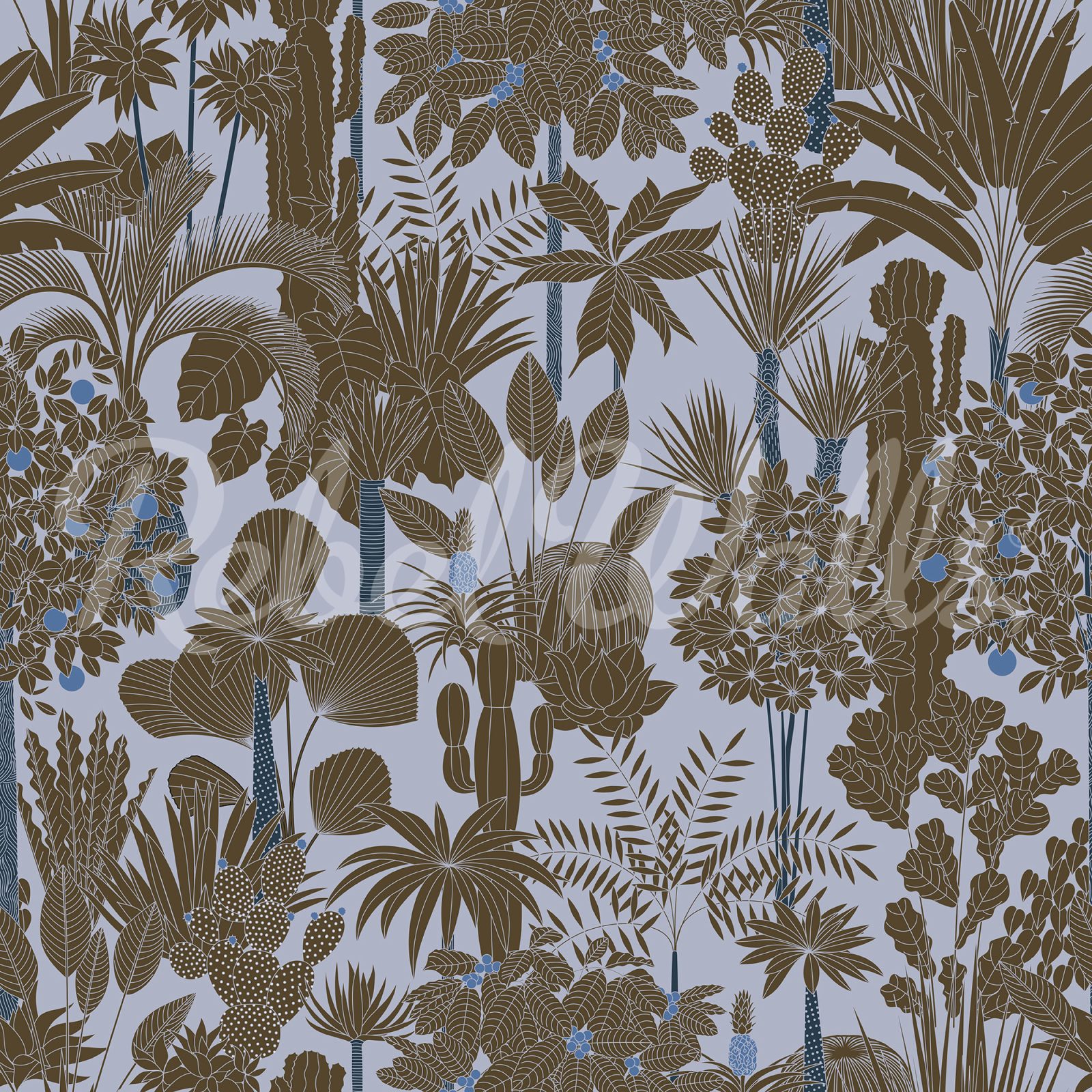 Wild Tropics, Light Blue, Rebel Walls