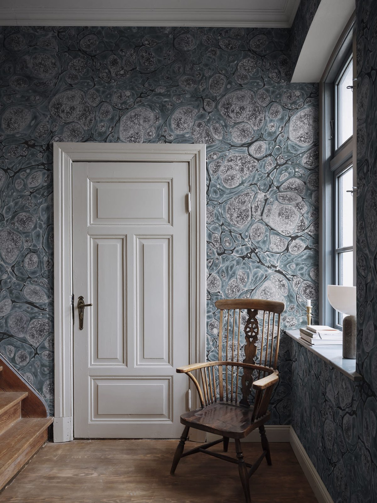 Marbling, Blue, Rebel Walls 3