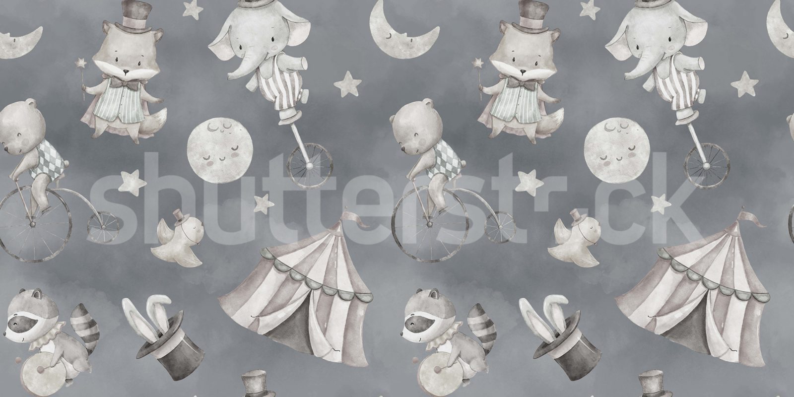 Circus Dream, Gray, Rebel Walls