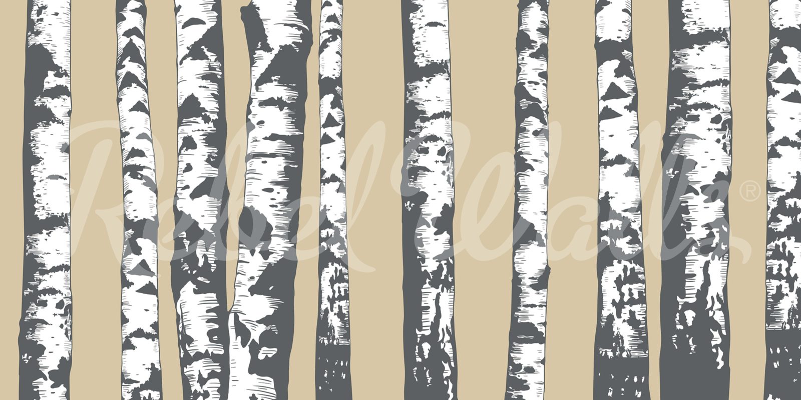 Birch Grove, Beige, Rebel Walls