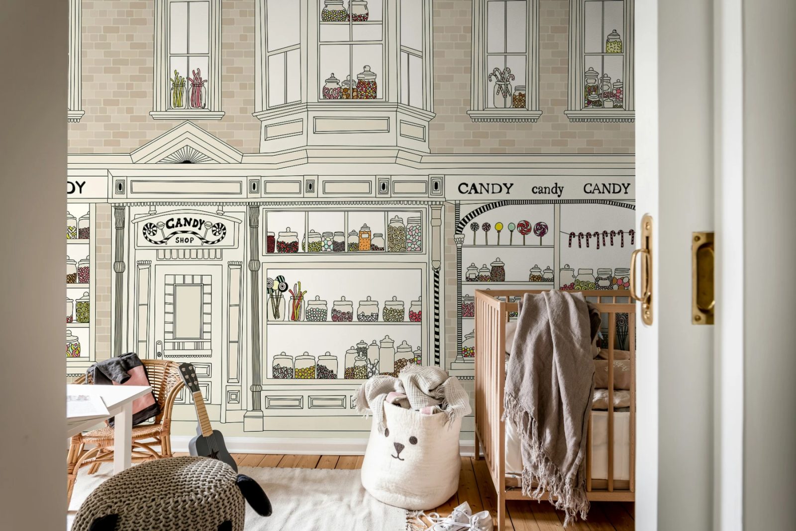 Candyshop, Beige, Rebel Walls 3