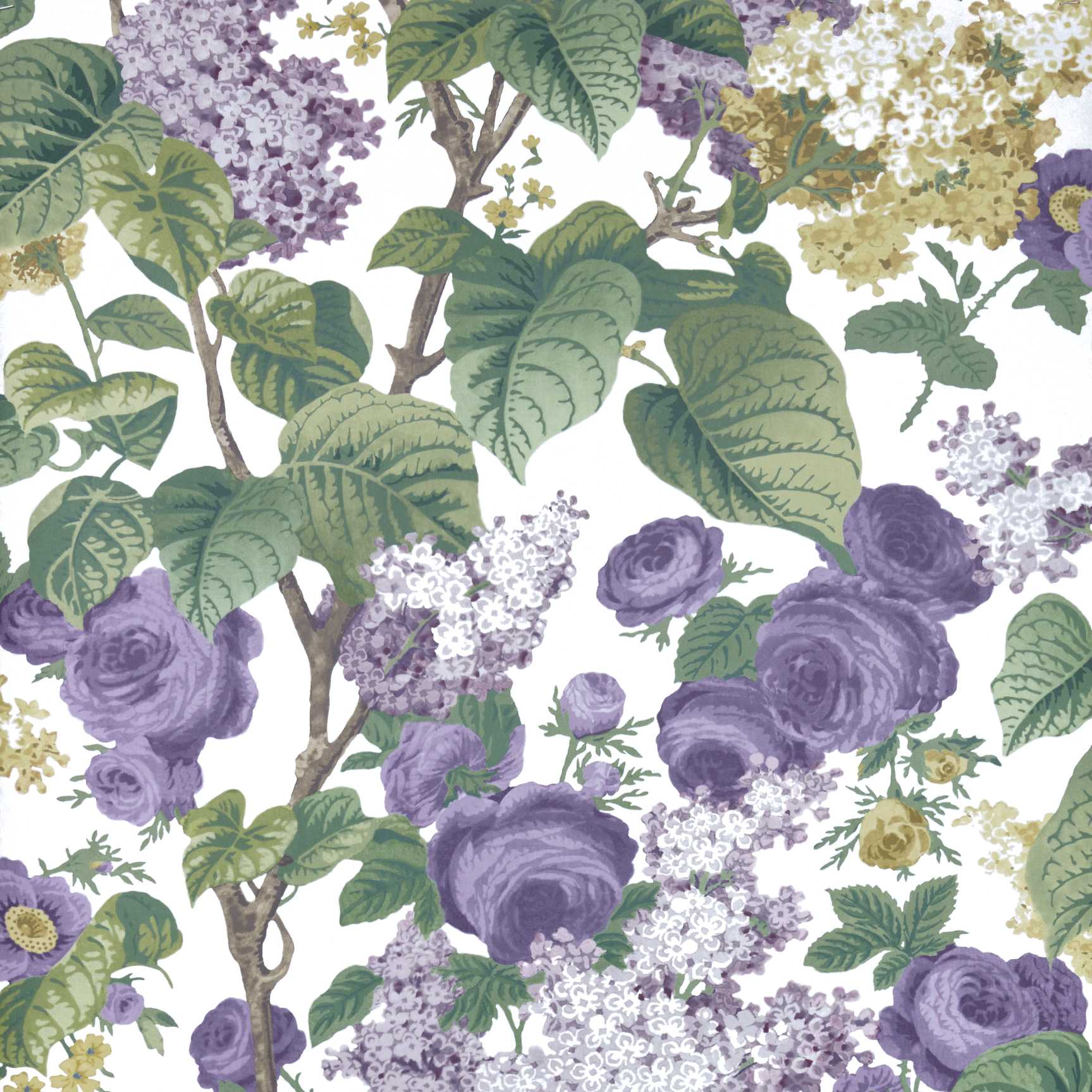 Floribunda, Lavender Dream Lilac, 1838 Wallcoverings, 7mp / rola