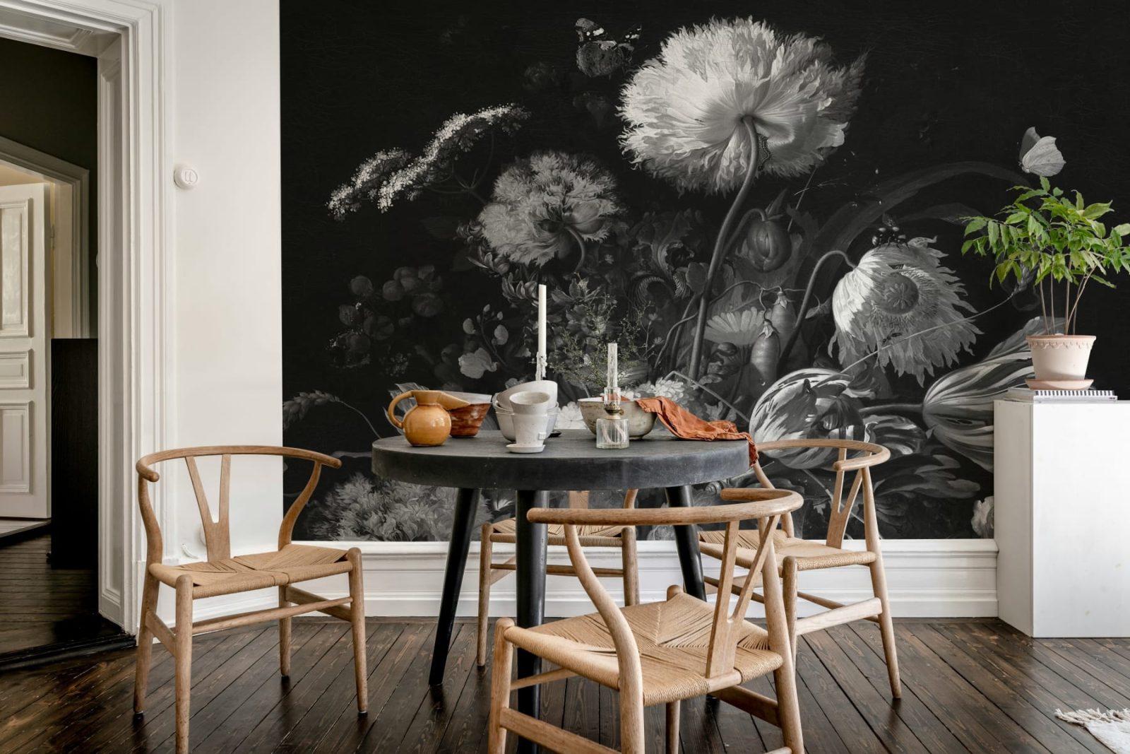 Bold Bouquet, Black, Rebel Walls 3