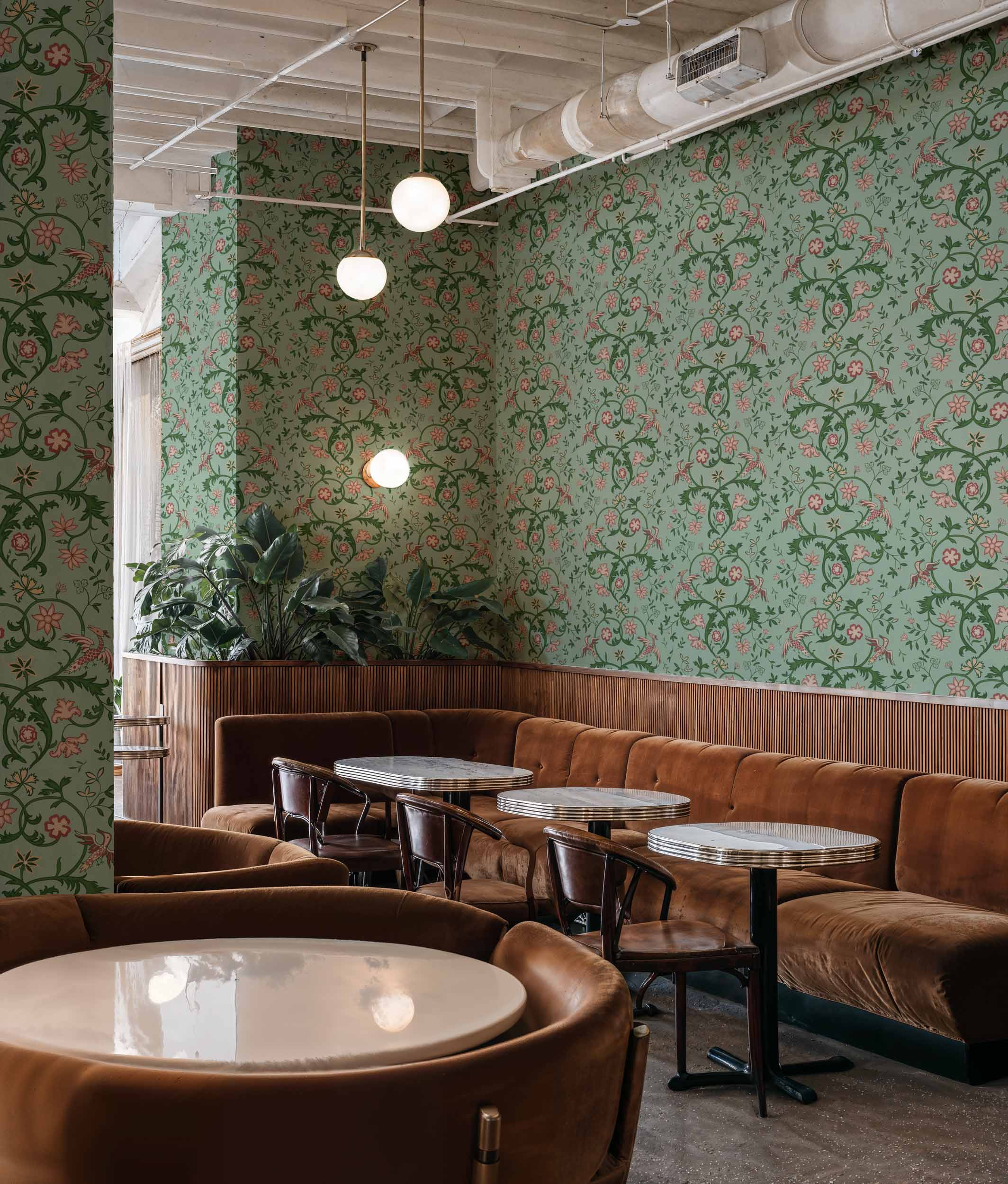 Antwerp Damask, Sage, Coordonne, 5mp / rola 2
