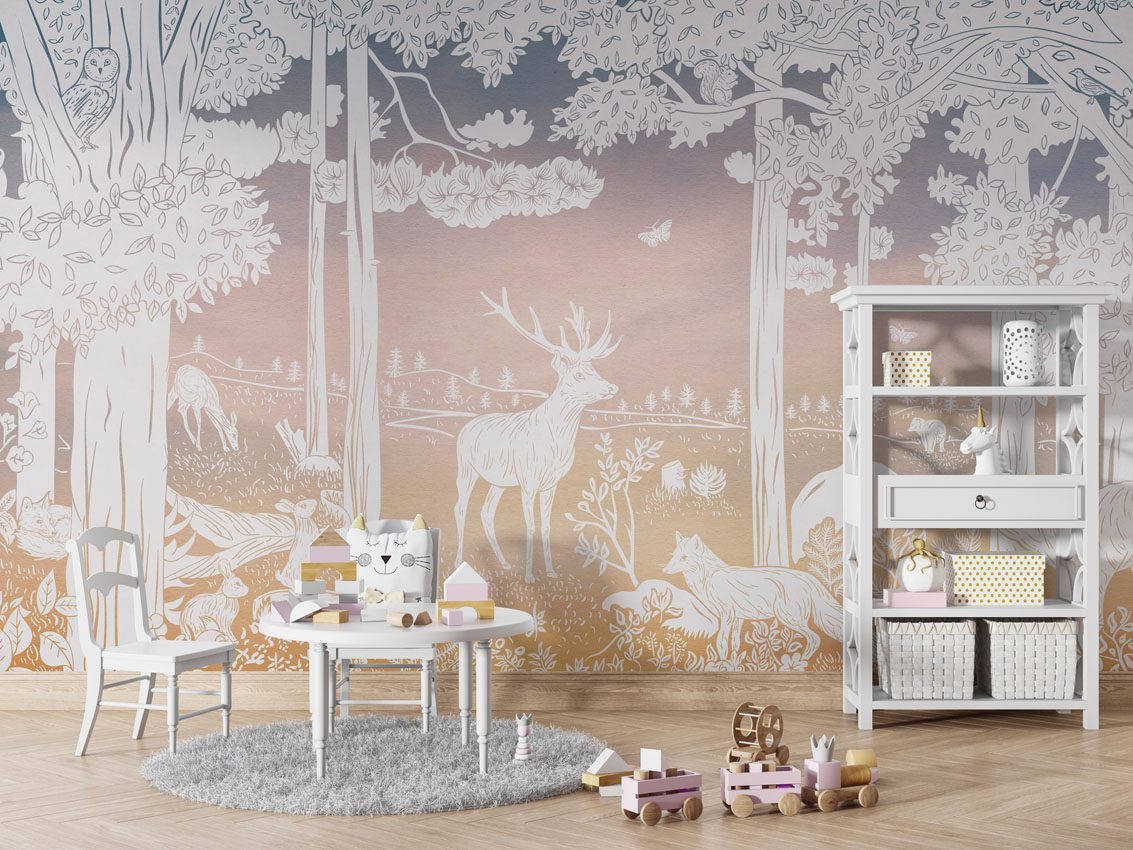 Monochrome Forest - Pink Sky, Kikki Belle 5