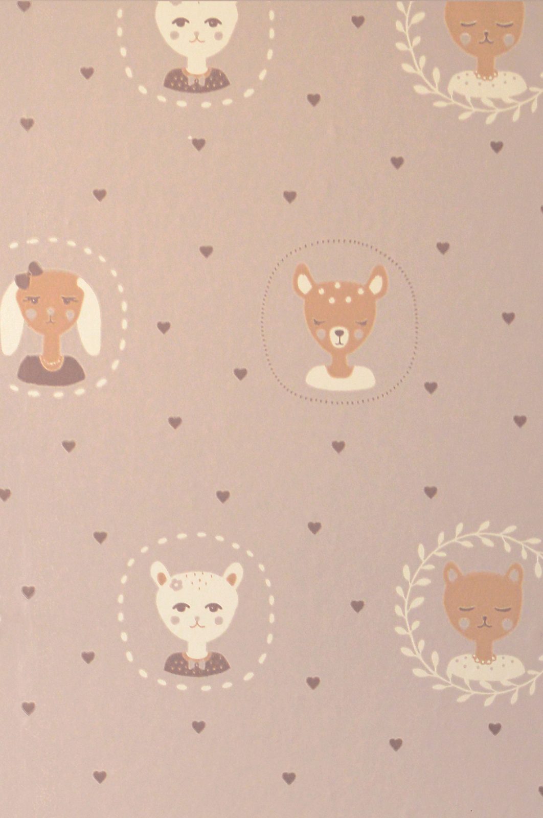 Hearts, Dusty Warm Lilac, Majvillan