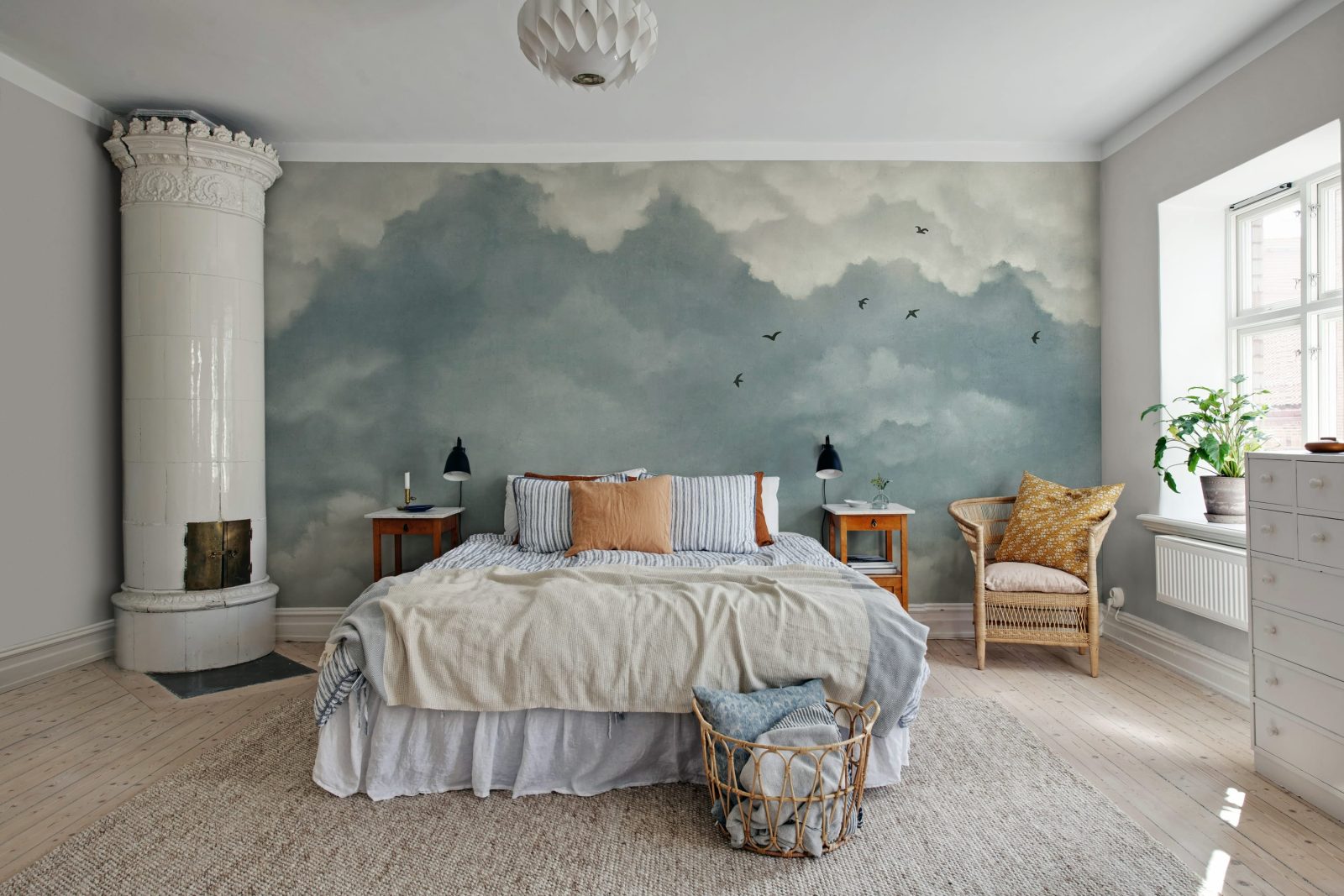 Sky of Clouds, Blue Birds, Rebel Walls 2