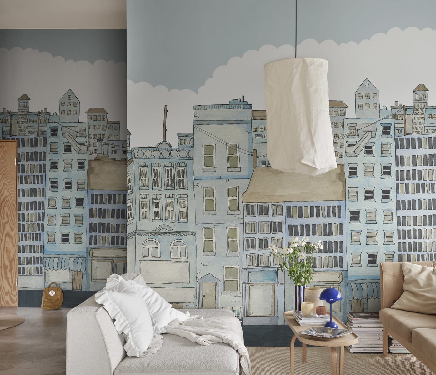 Funny Houses, Light Blue, Rebel Walls 2