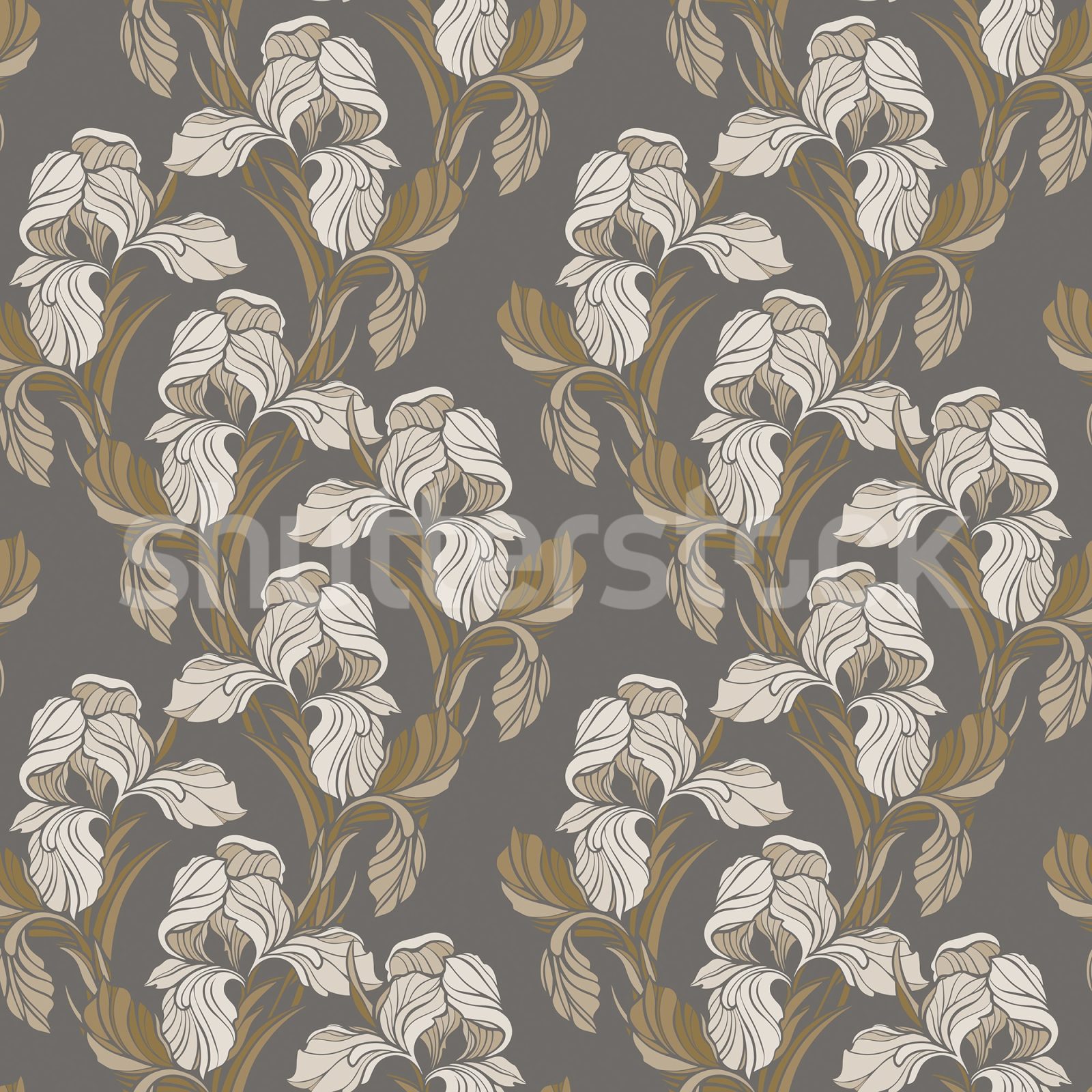 Garland Flora, Brown, Rebel Walls