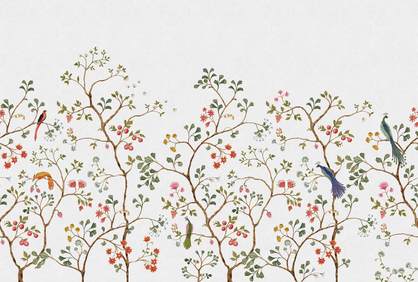 Songbird Mural, White, Rebel Walls