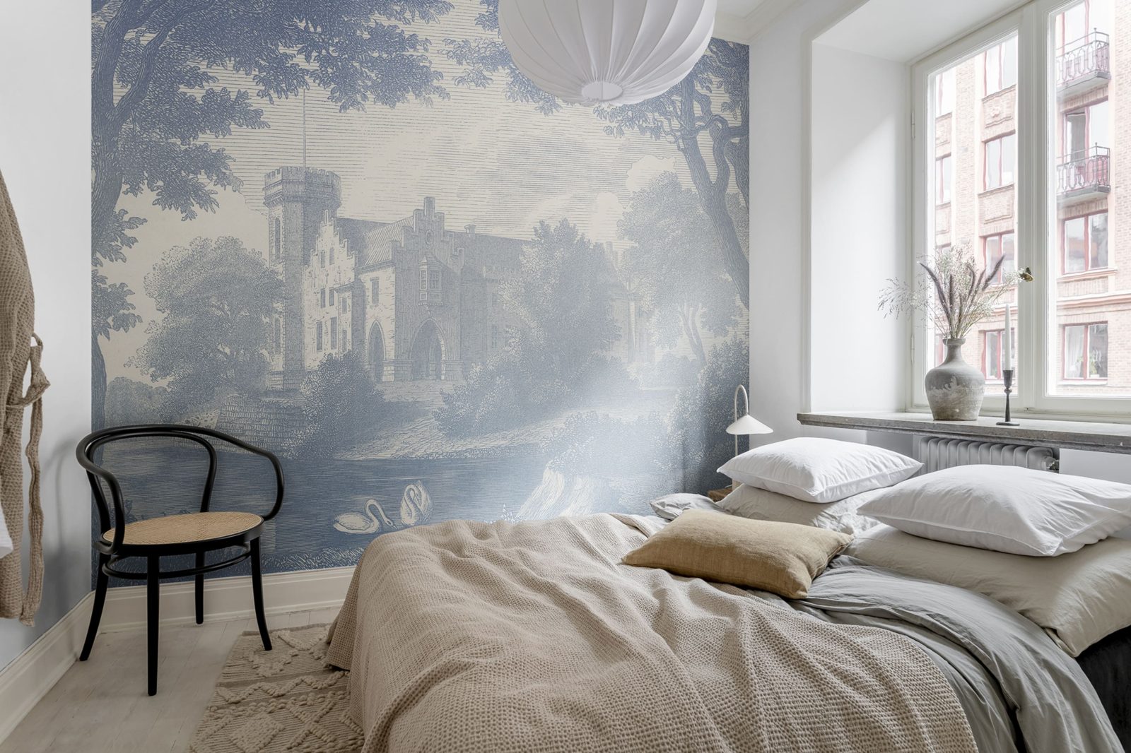 Swan Pond, Blue, Rebel Walls 3