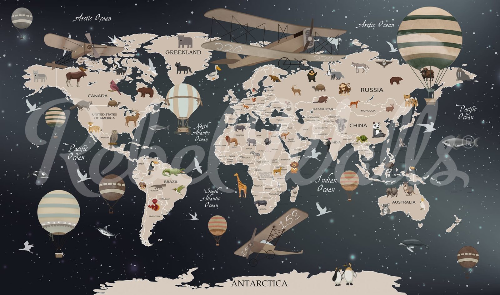 Explorer Map, Rebel Walls