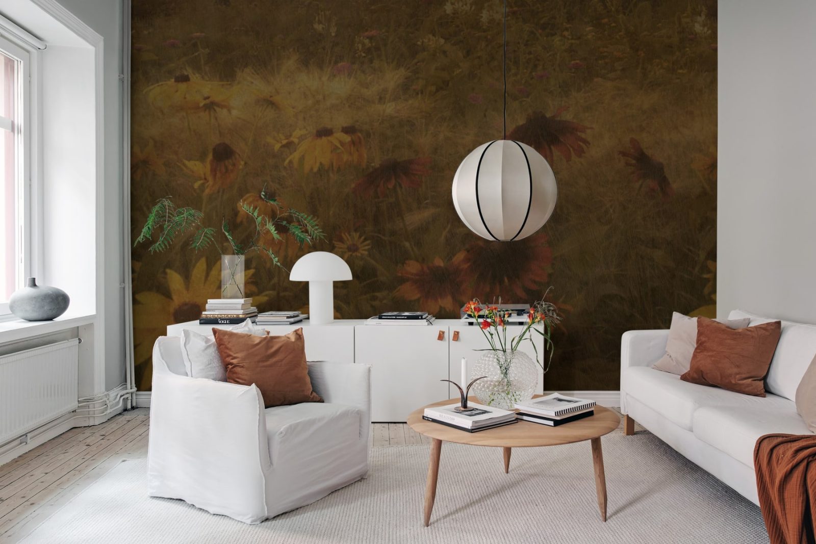 Dreamy Rudbeckia, Vintage, Rebel Walls 2