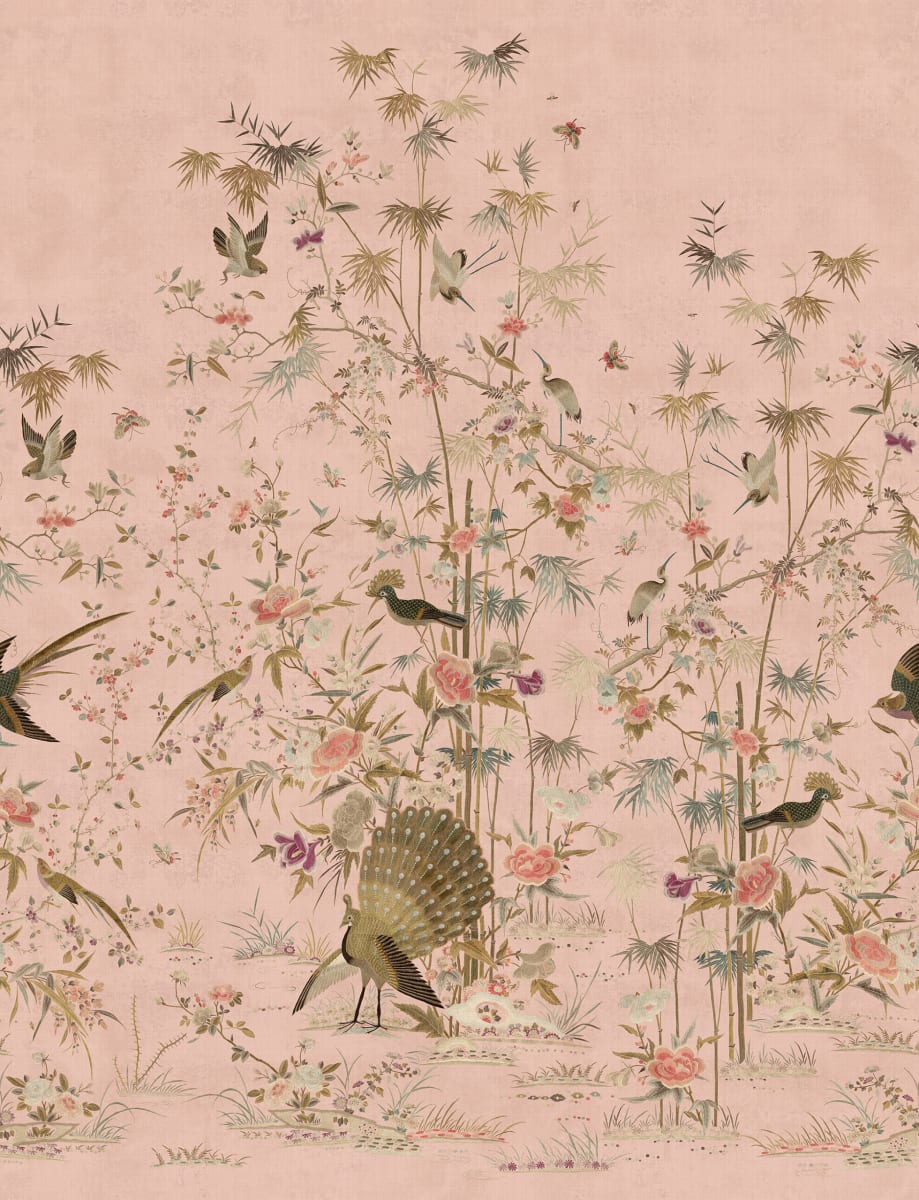 Chinoiserie Garden, Pink, Sandberg