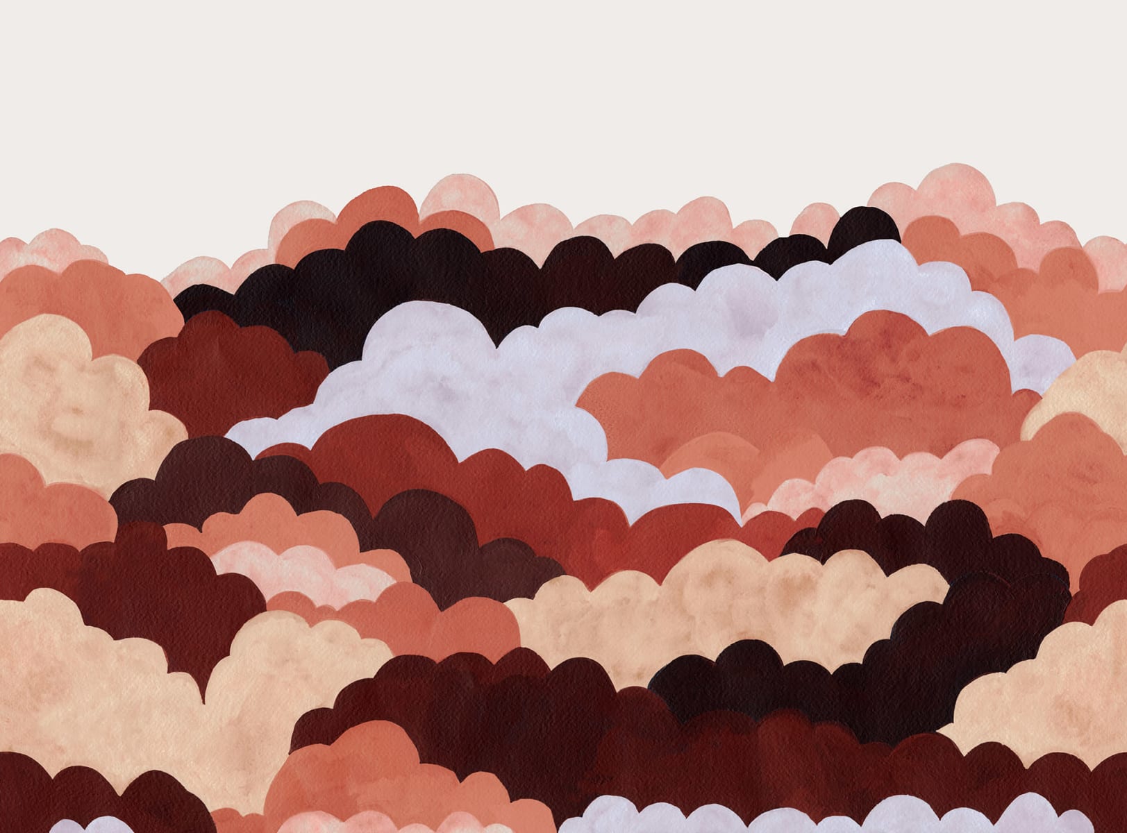Fun Clouds, Red, Rebel Walls