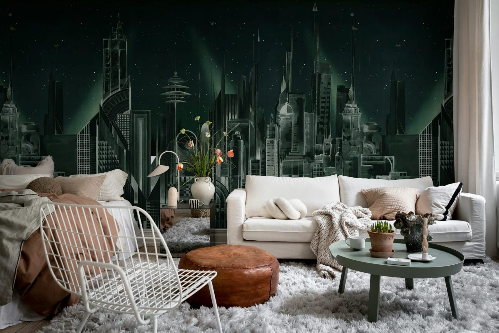 Sci-Fi Town, Green, Rebel Walls 2