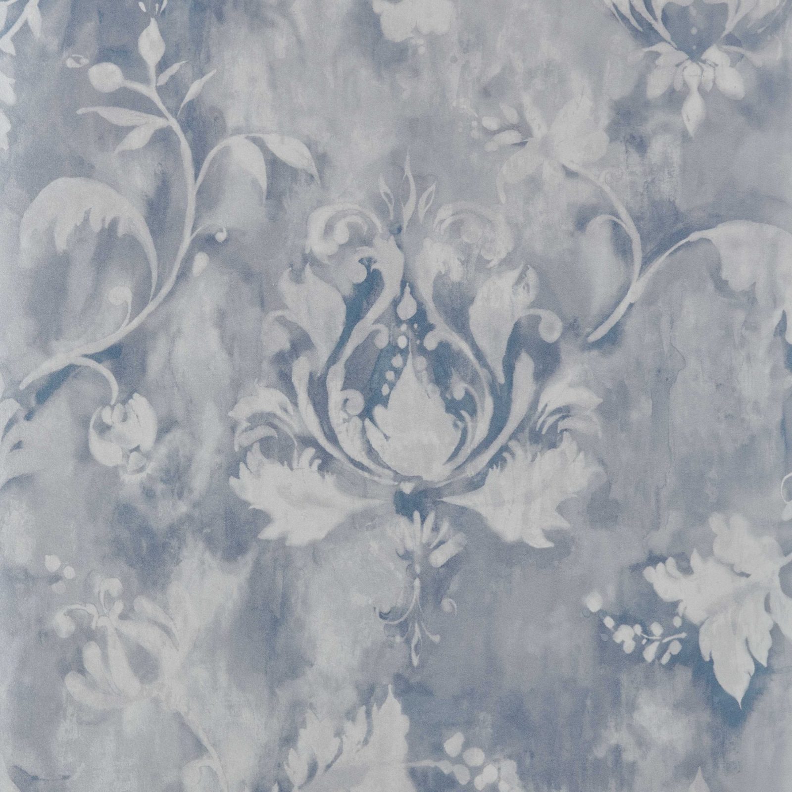Ornamenta, Pewter Grey Luxury Damask, 1838 Wallcoverings, 5.3mp / rola