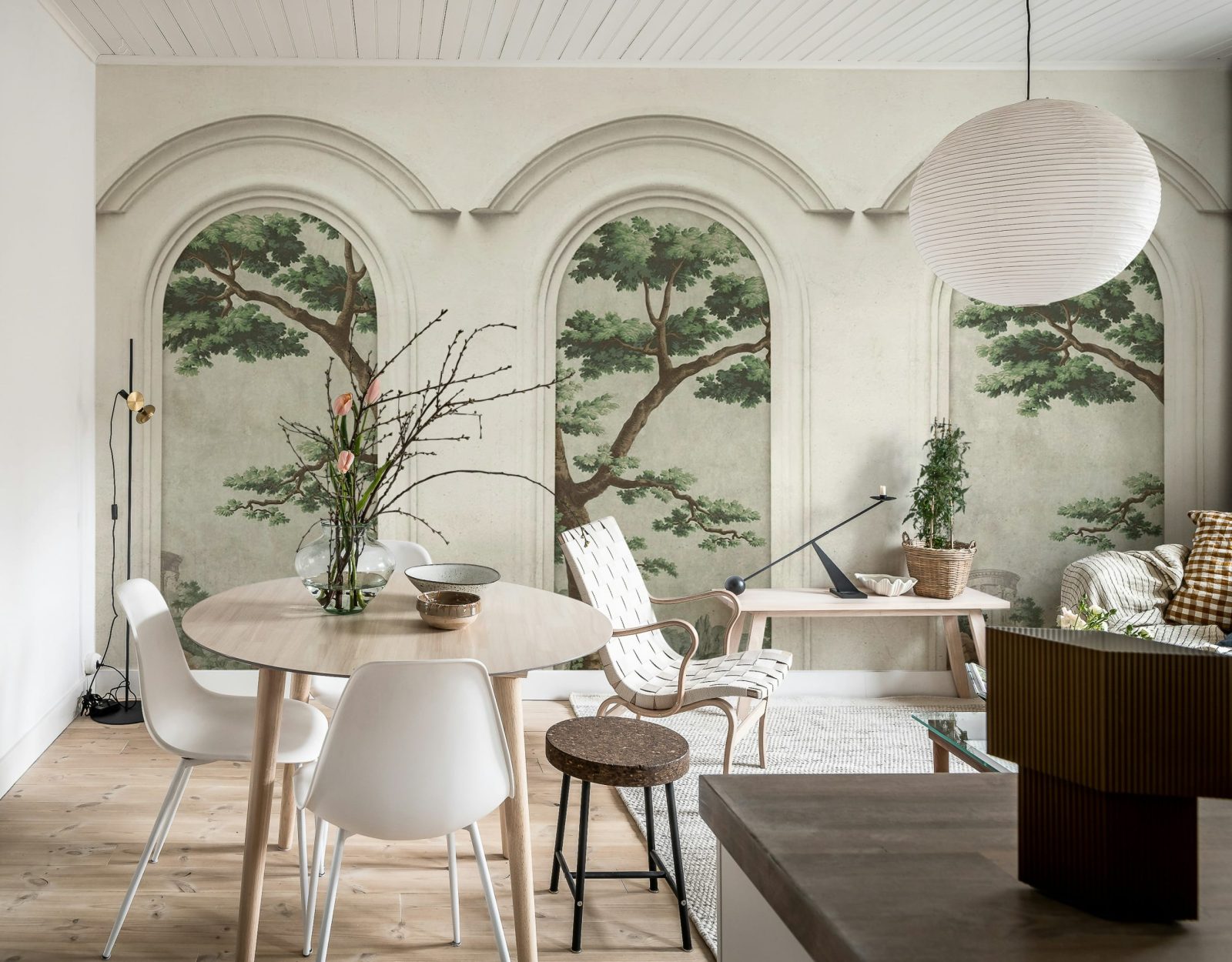 Woodland Arches, Green, Rebel Walls 3