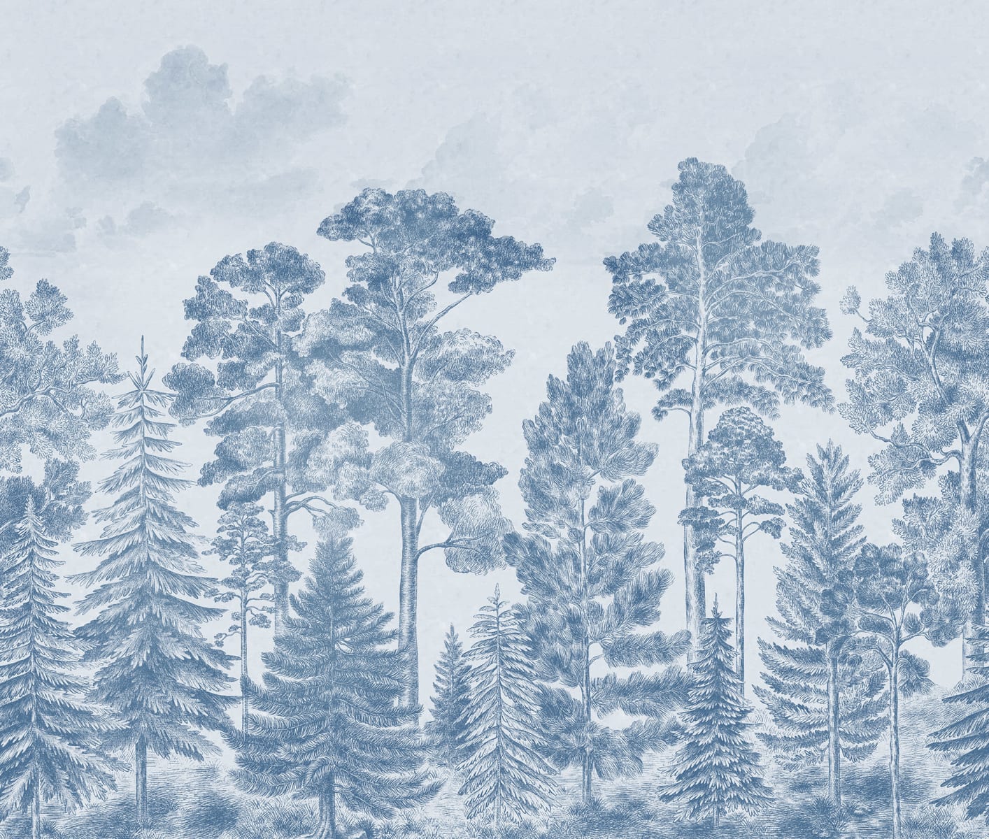 Scandinavian Bellewood, Vintage Blue, Rebel Walls