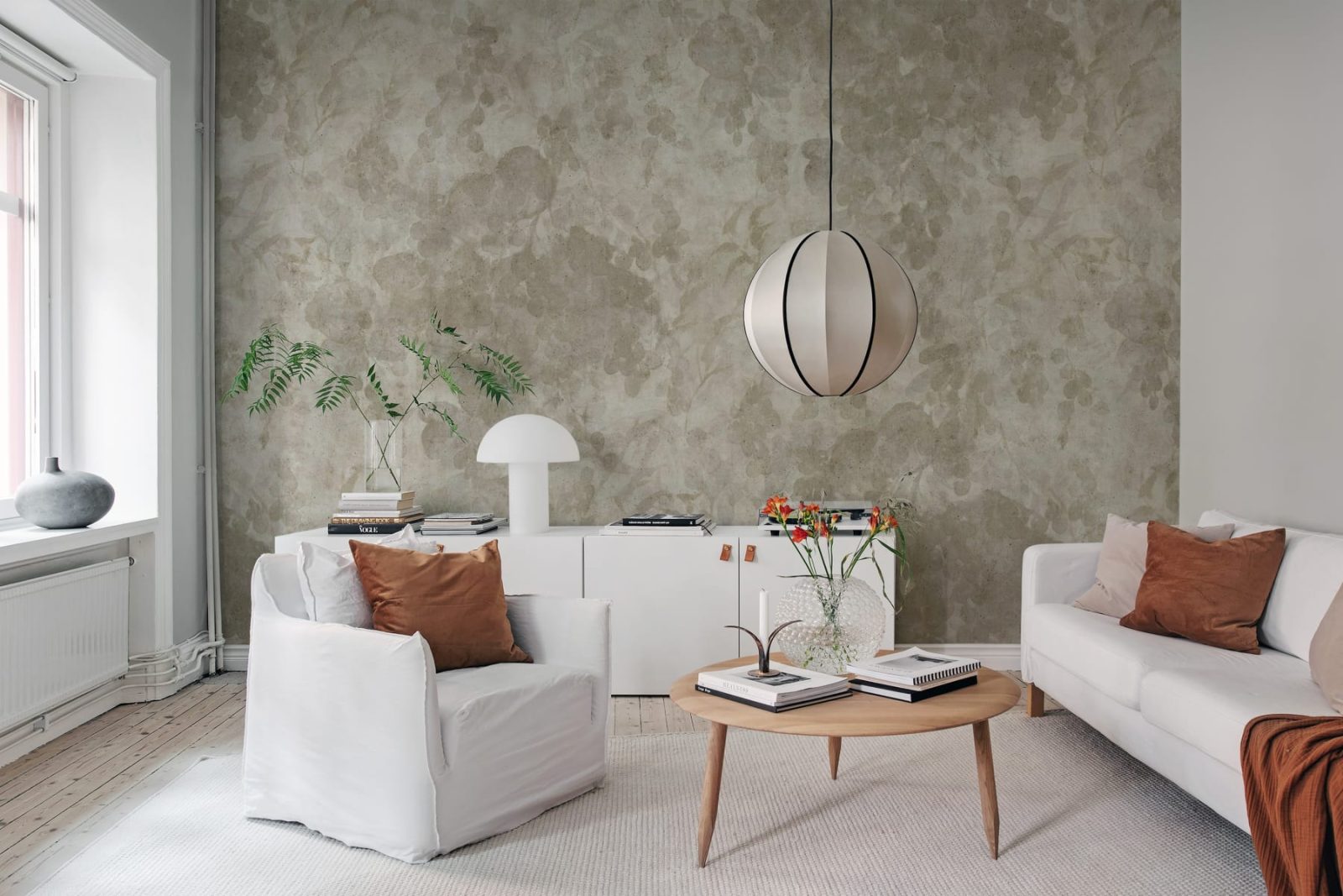 Grapevine Silhouette, Beige, Rebel Walls 2