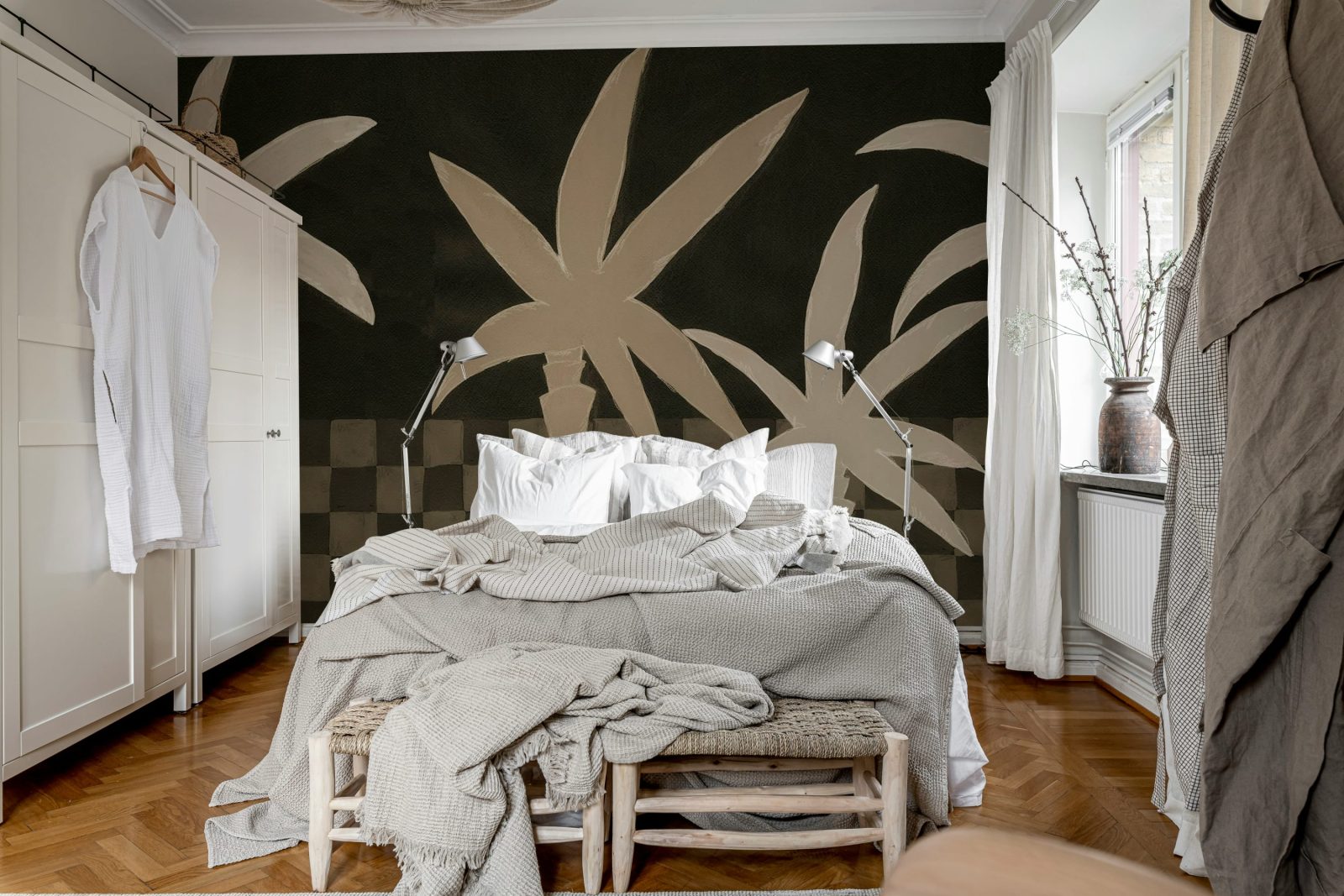 Palm Horizon, Dark Brown, Rebel Walls 2