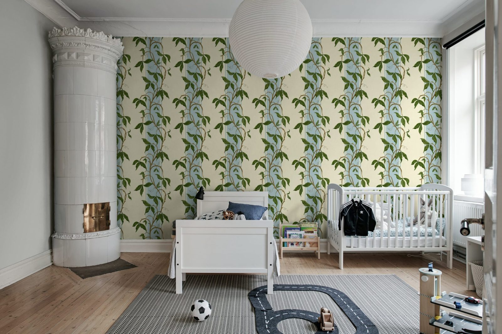 Garden Stripe, Light Blue, Rebel Walls 3