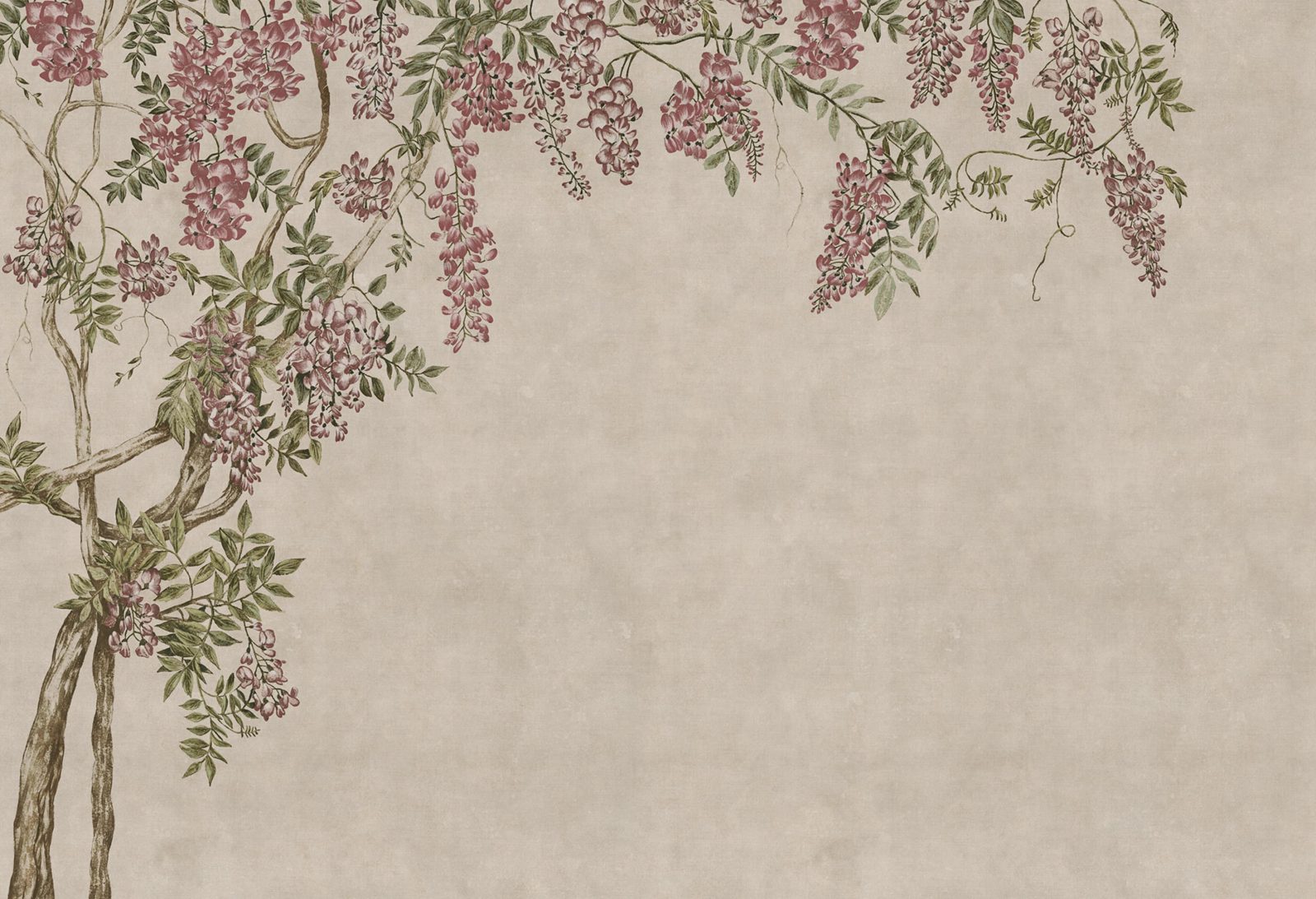 Wisteria Garden, Beige, Rebel Walls