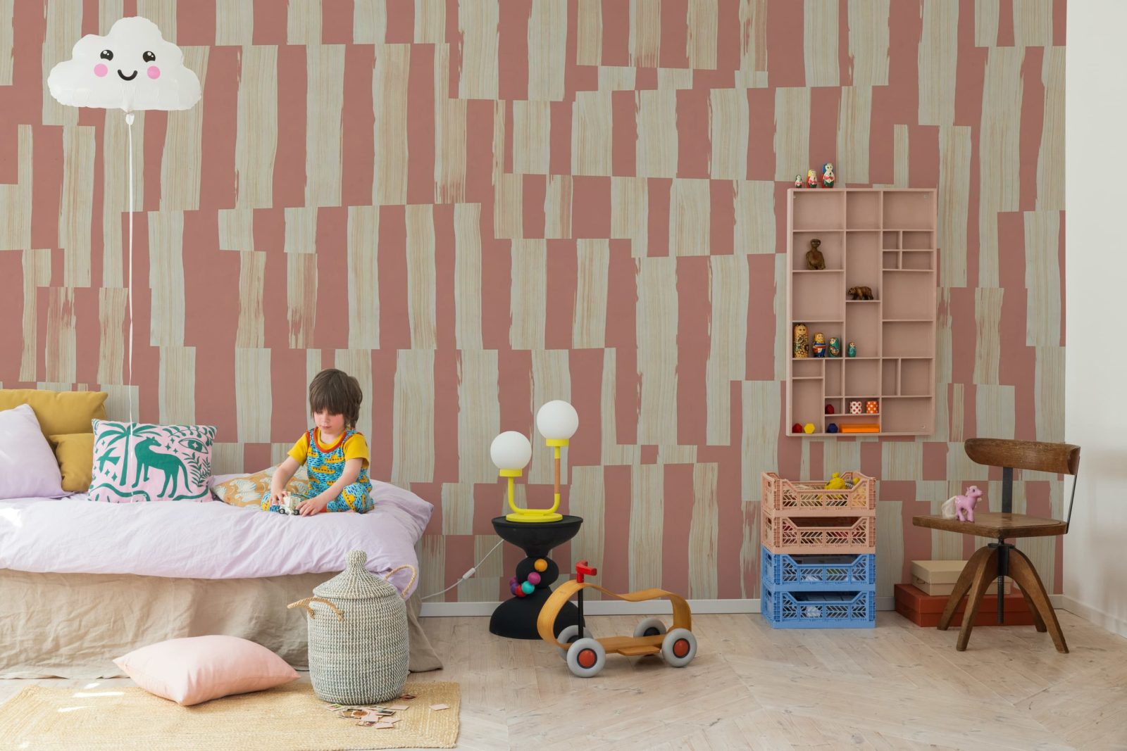 Broken Stripes, Pink, Rebel Walls 2