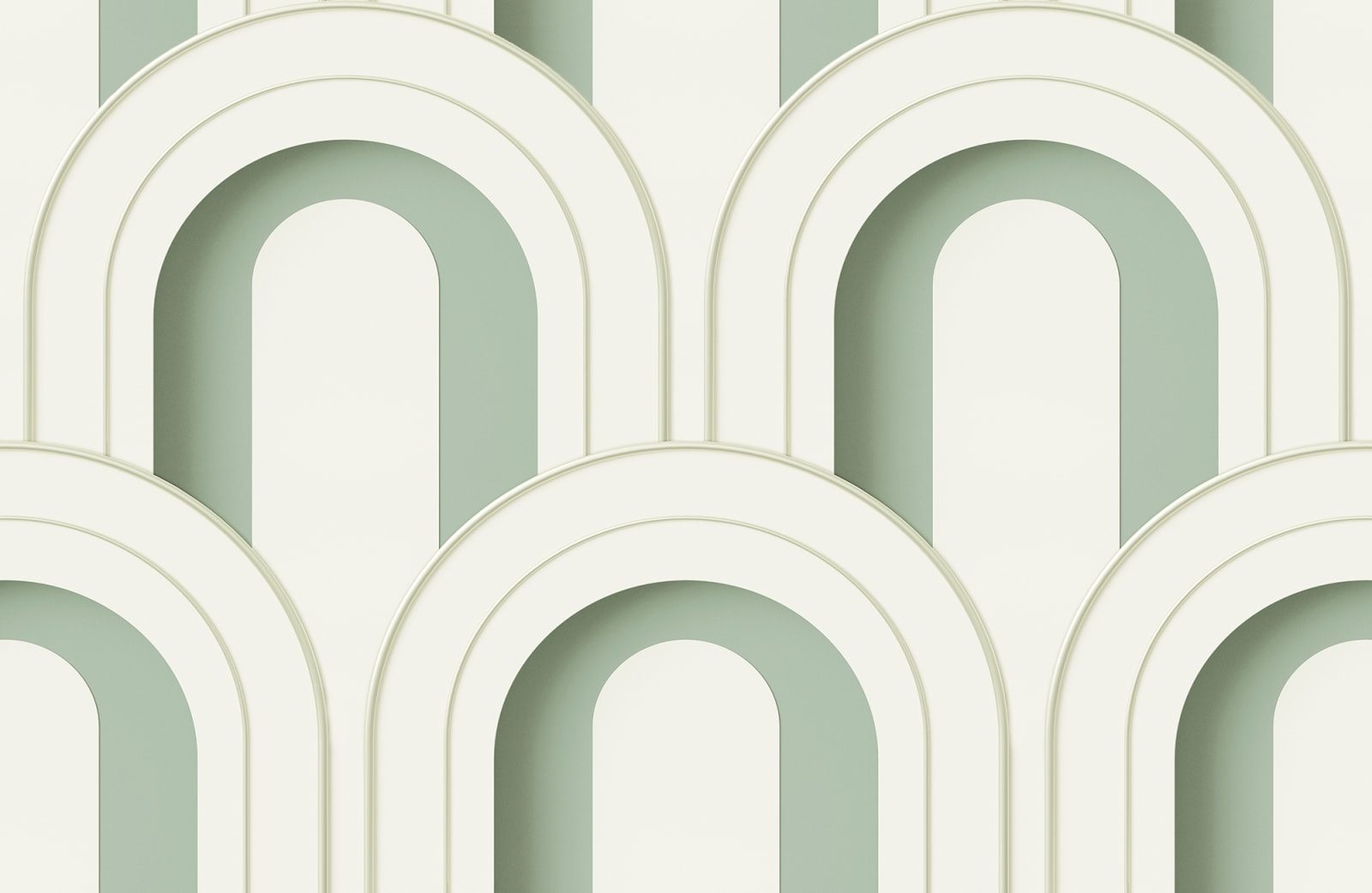 Arch Deco Bijou, Soft Green, Rebel Walls, 5 mp / rola