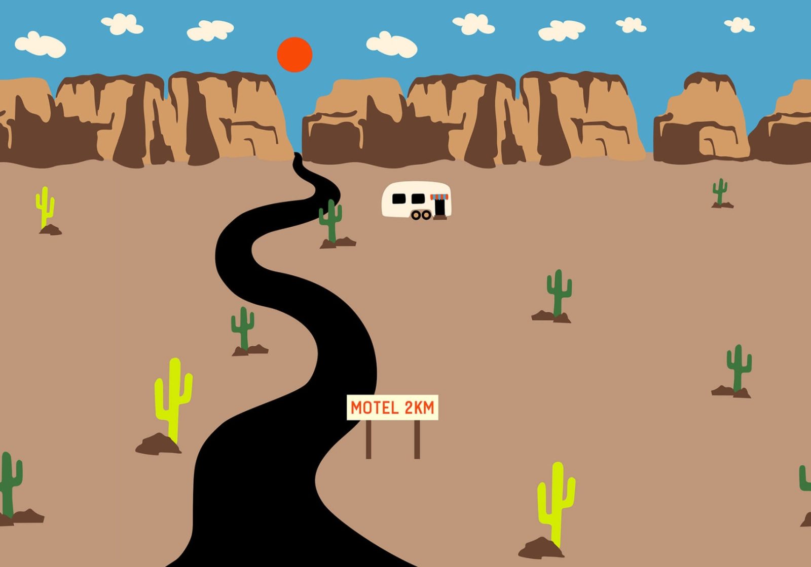 Camper, Brown, Rebel Walls