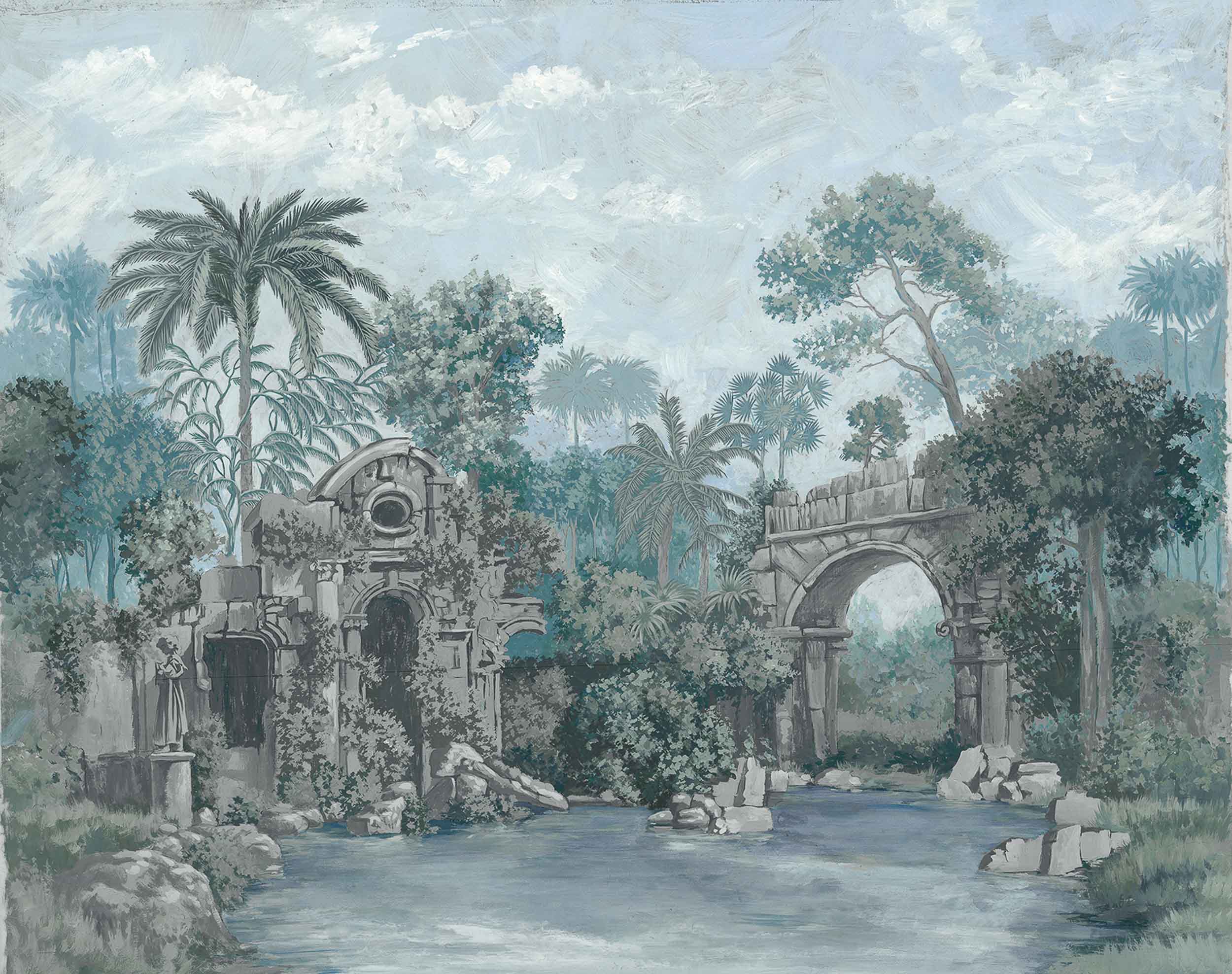 Colonial, Blue, Coordonne