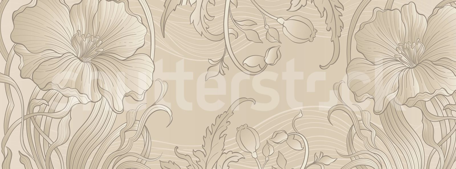 Grand Flora, Beige, Rebel Walls