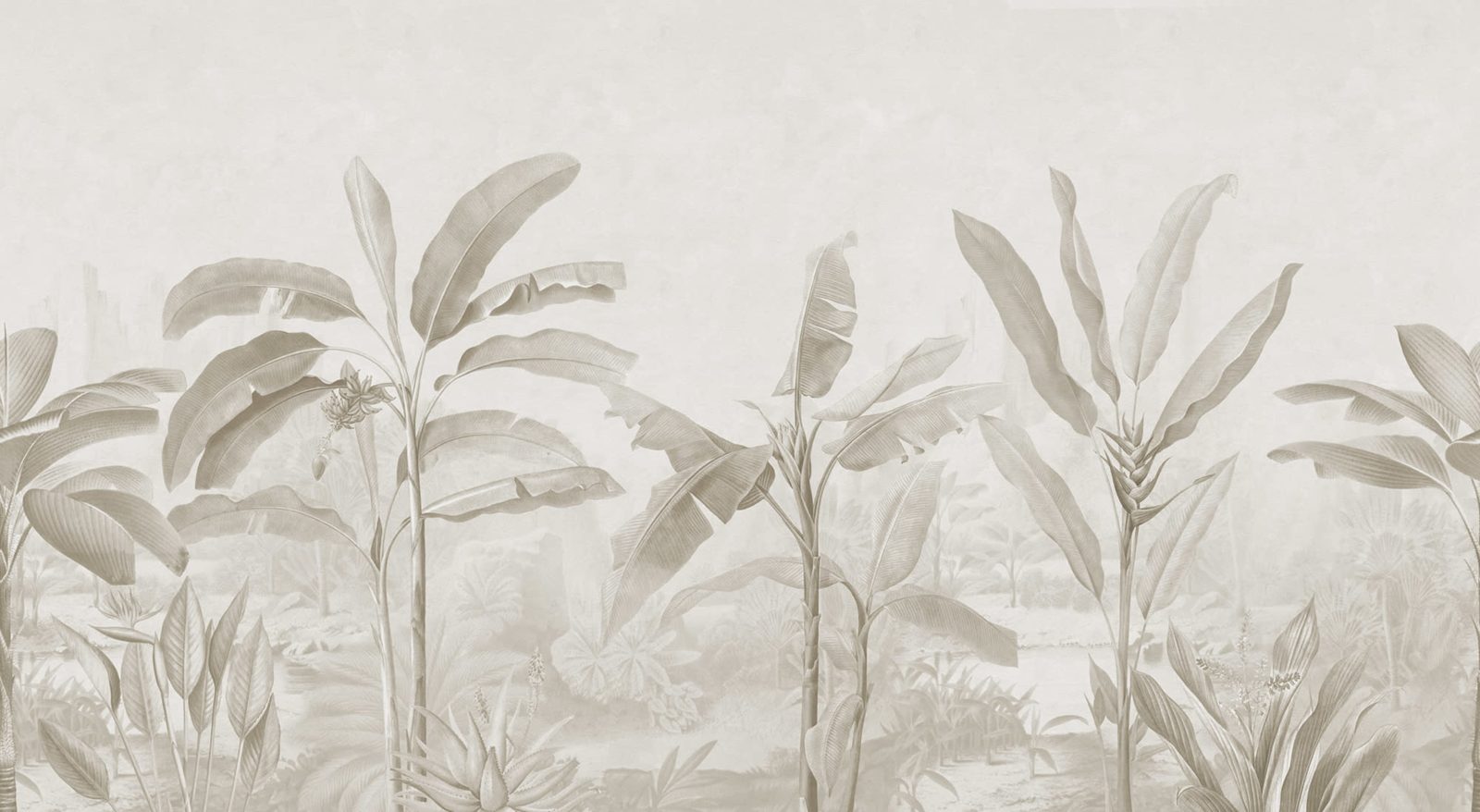 Tropical Palms, Beige, Rebel Walls