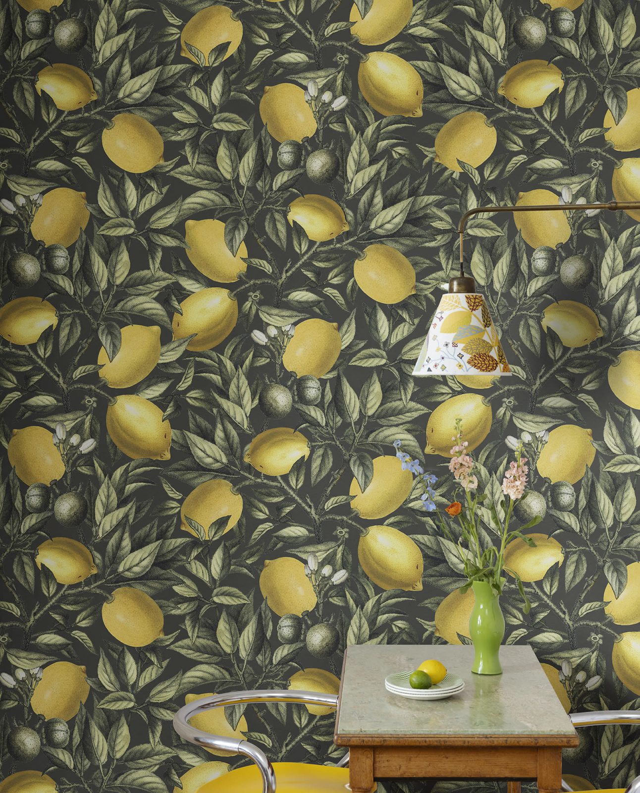 Lemon Tree, Dark Green, Rebel Walls 3