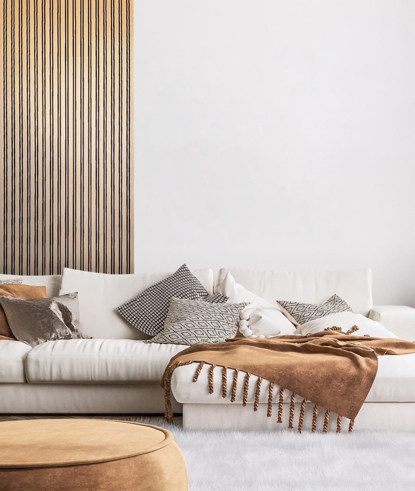 Riflaj decorativ 3D Milo, Oak Sonoma, 270x11.6cm, Lamelio 7