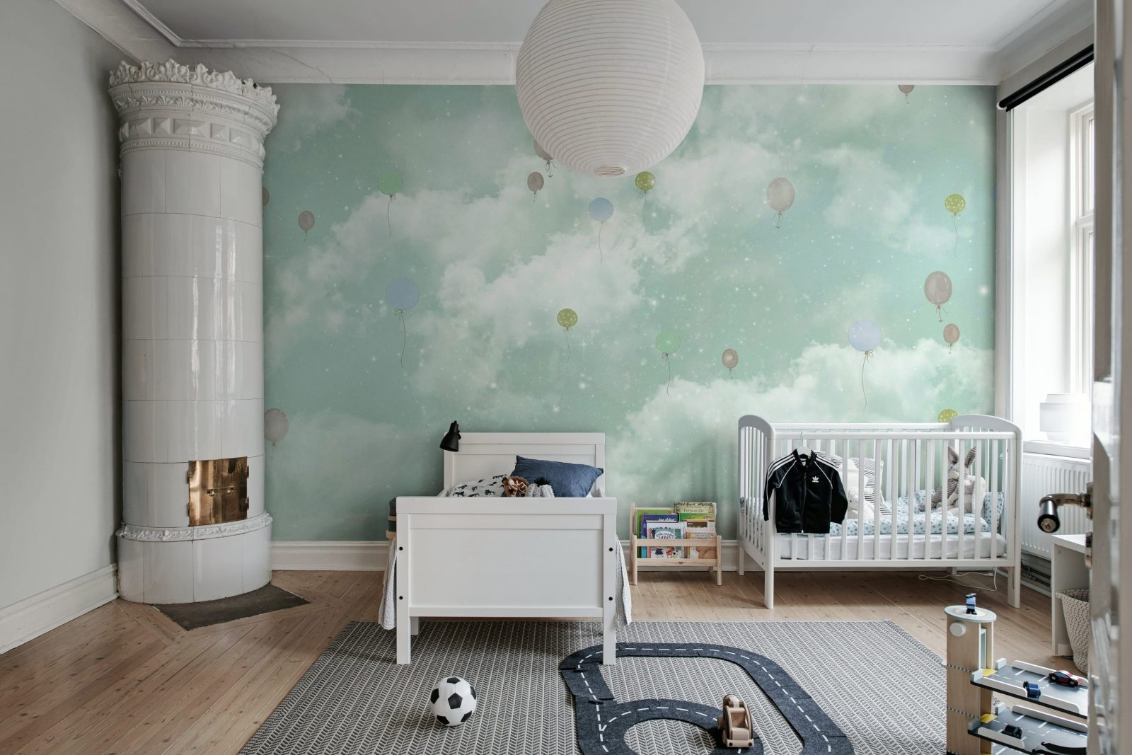 Balloon Clouds, Sky Blue, Rebel Walls 3