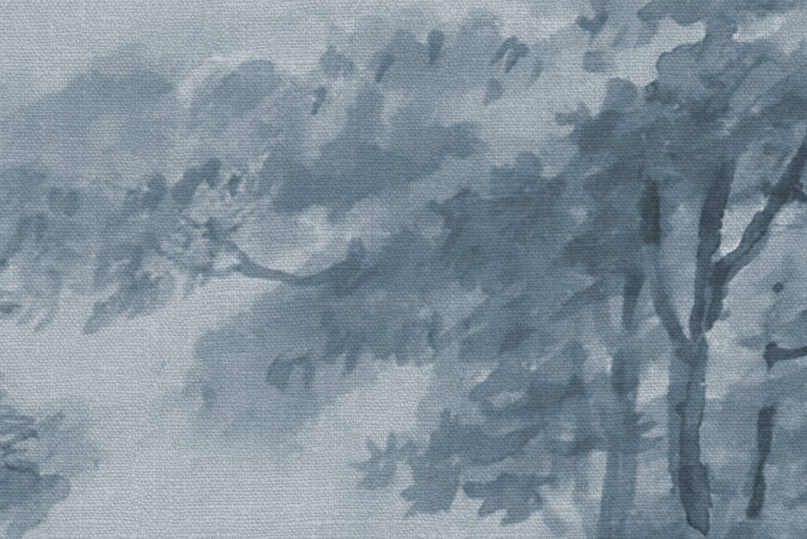 Tree on the Hill, Blue, Rebel Walls 4