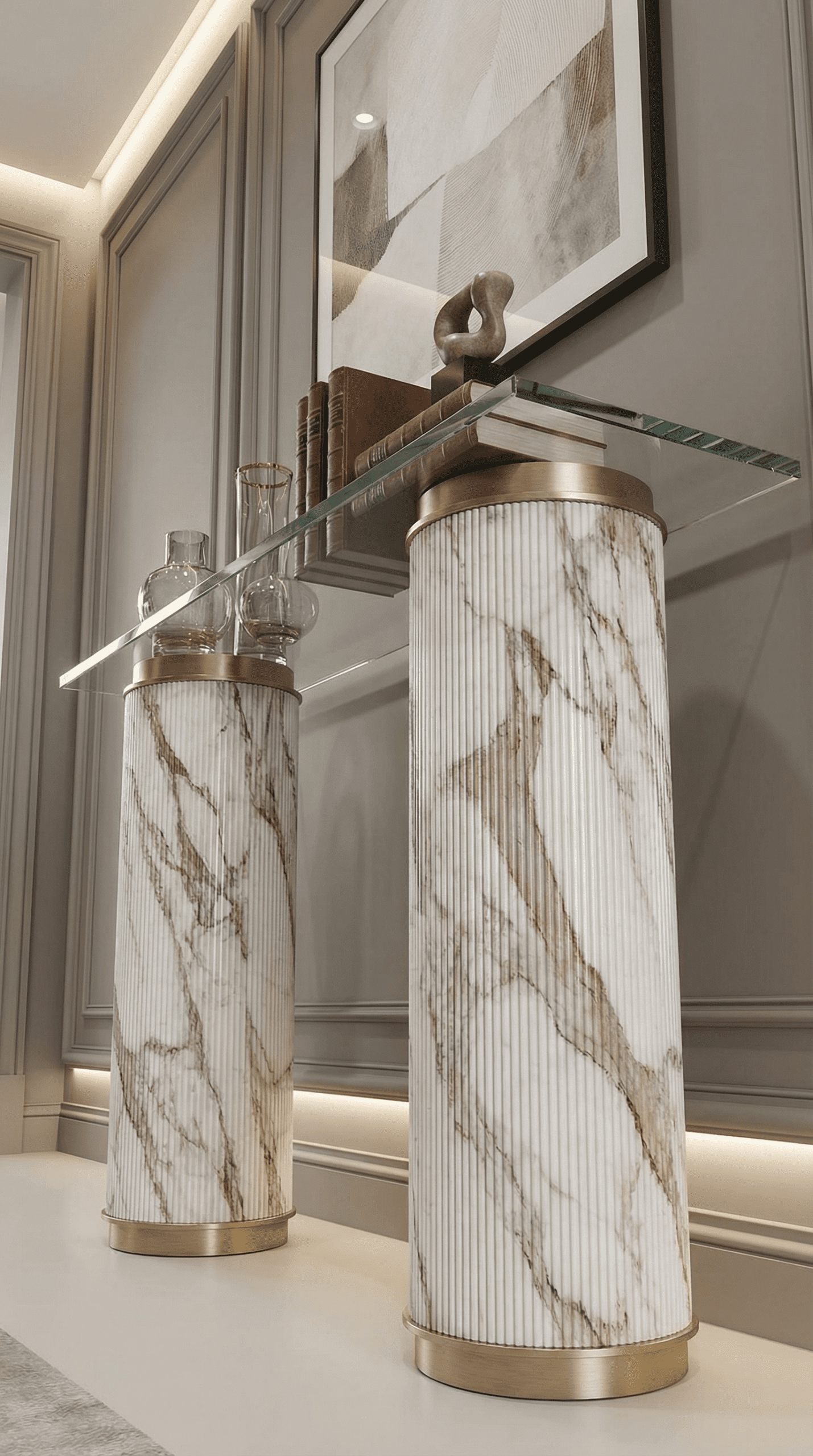 Panou decorativ flexibil JP-31, Breccia Marble, 280 x 120 x 0.9 cm, JP Decors 3