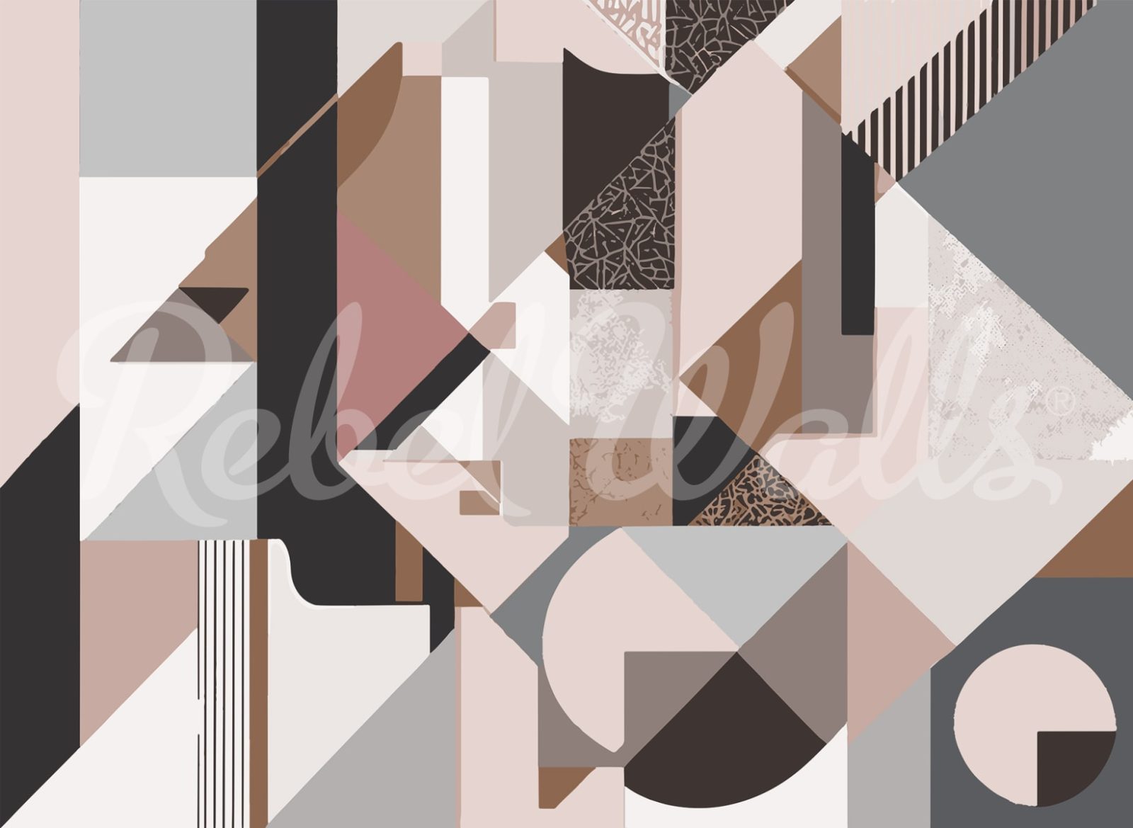Retro Shapes, Pastel, Rebel Walls