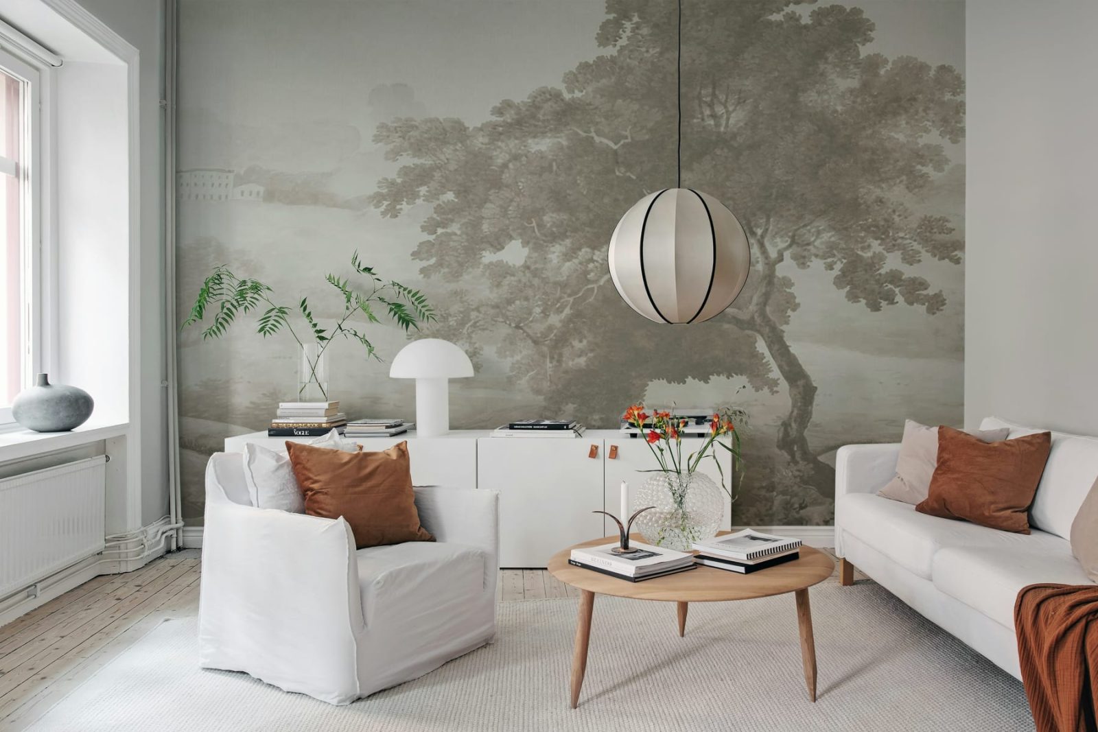 Vintage Tree, Beige, Rebel Walls 2