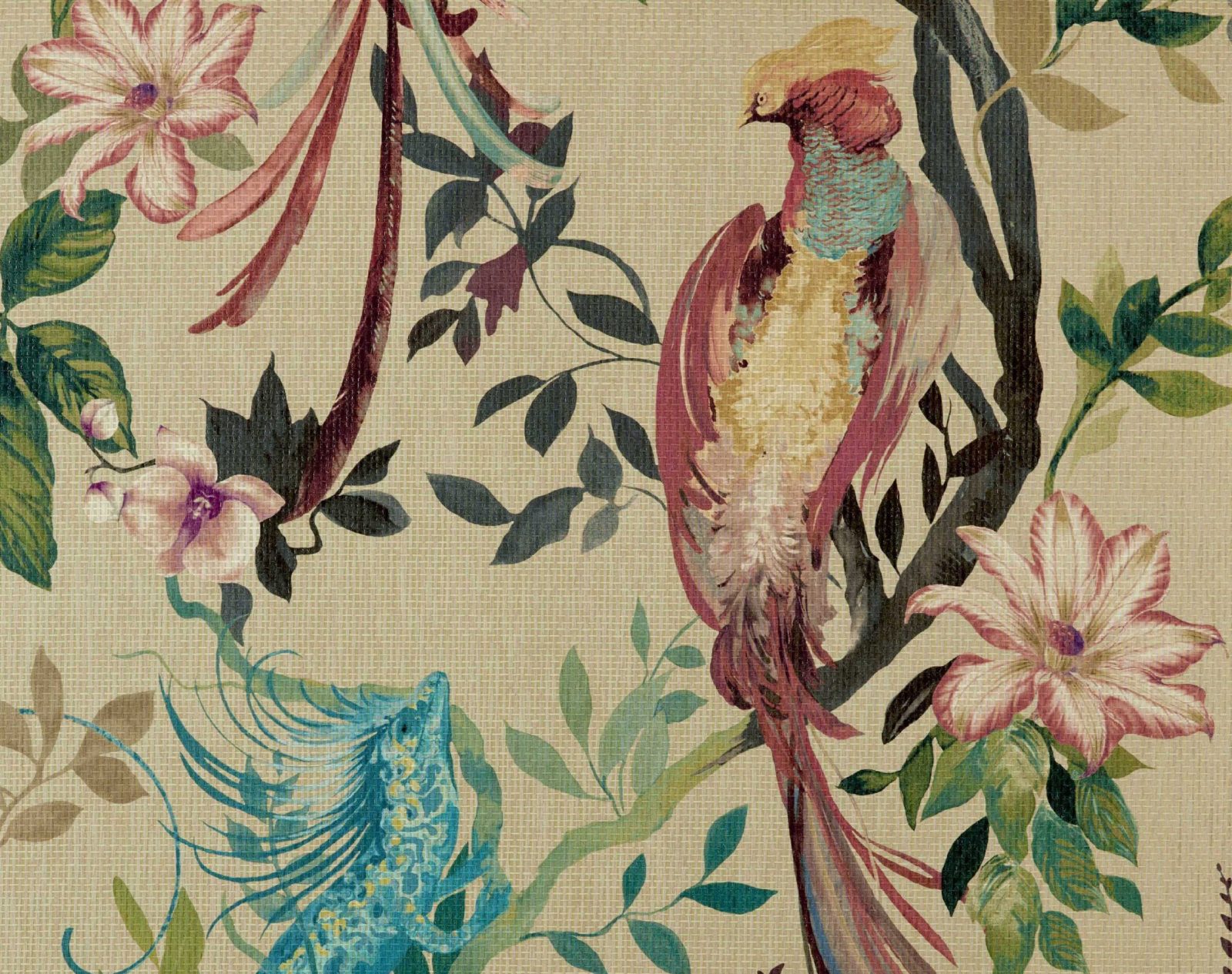 Bird Sonnet, Lacquer Luxury Paperweave, (fibre naturale), 1838 Wallcoverings, 5.1mp / rola